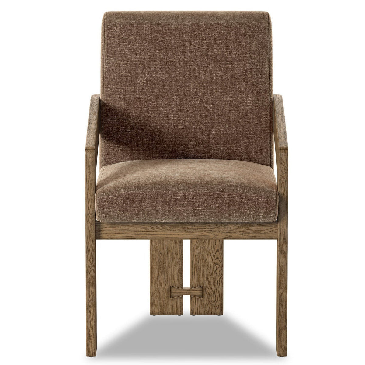 Four Hands Roxy Altair Mushroom Dining Armchair front view