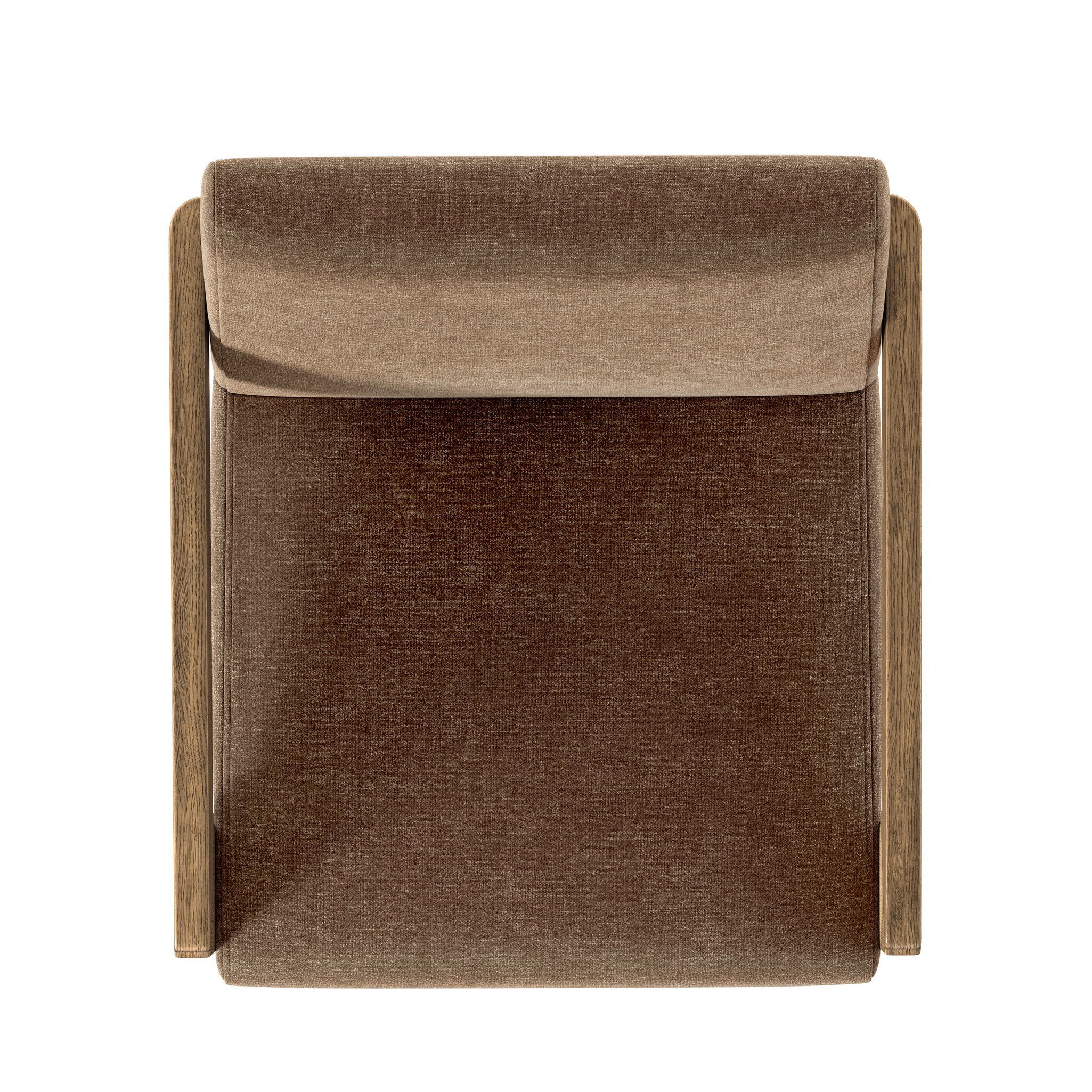Four Hands Roxy Altair Mushroom Dining Armchair top-down view