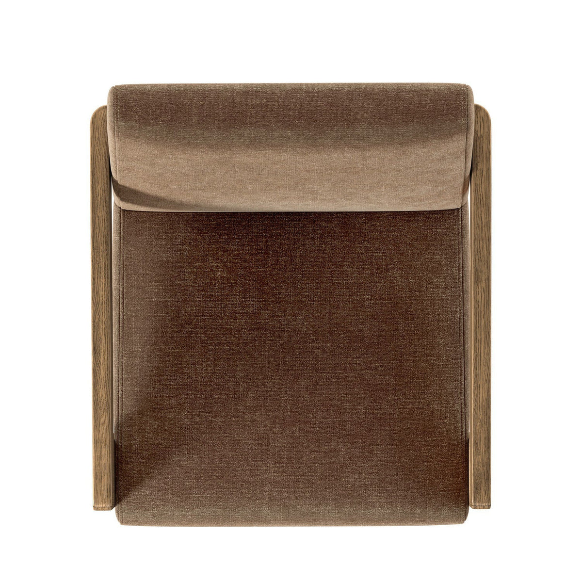 Four Hands Roxy Altair Mushroom Dining Armchair top-down view