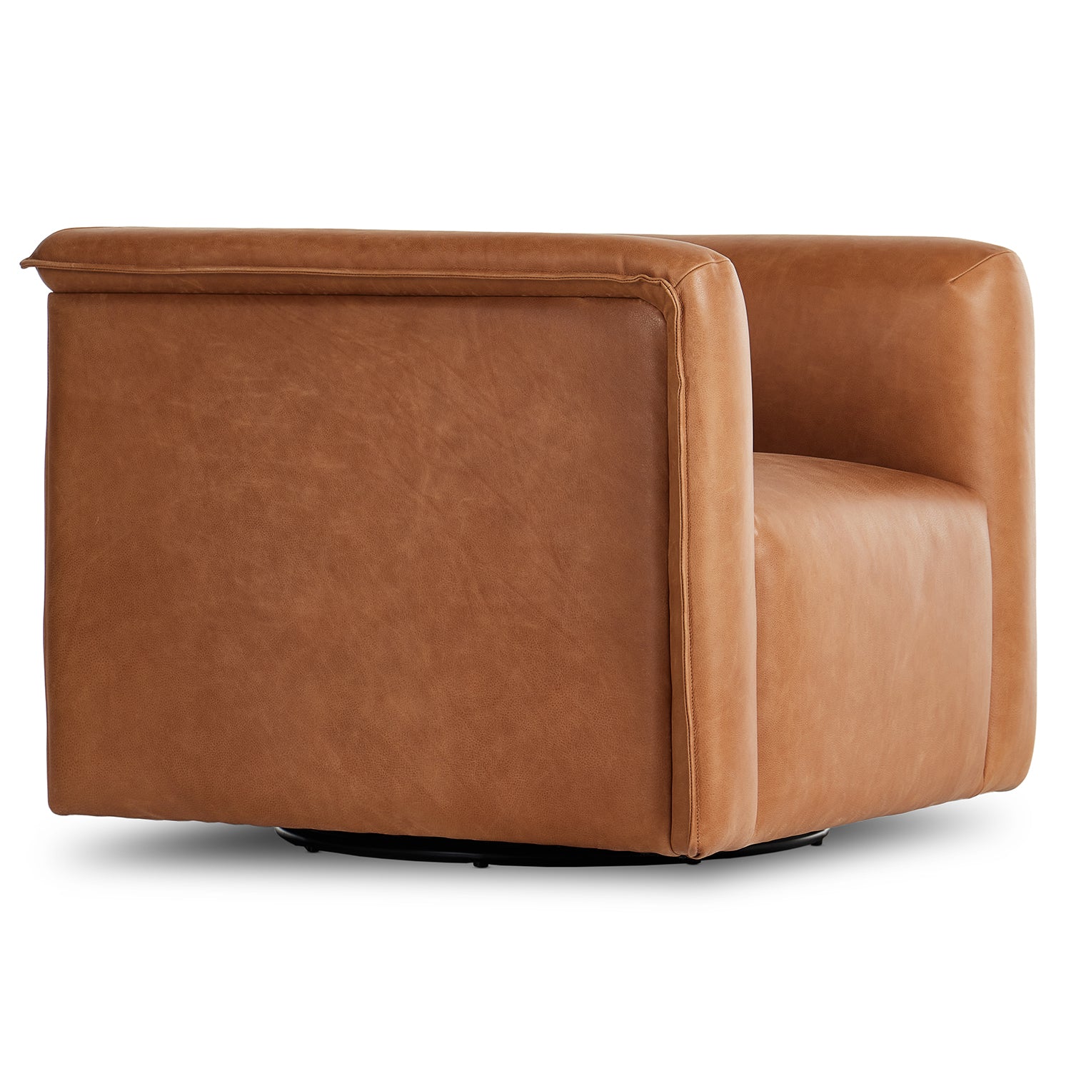 Four Hands Wellborn Leather Swivel Chair - Final Sale