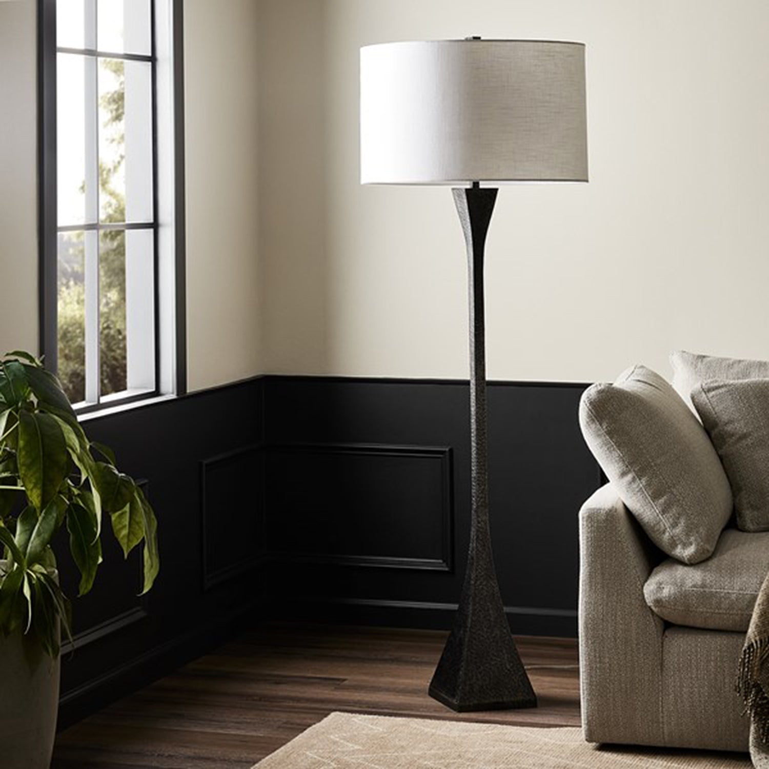 Four Hands Tapered Forged Floor Lamp - Final Sale