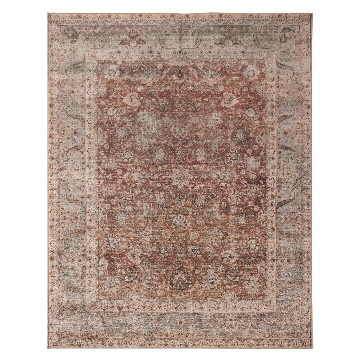 Four Hands Zari Rust Power Loomed Rug