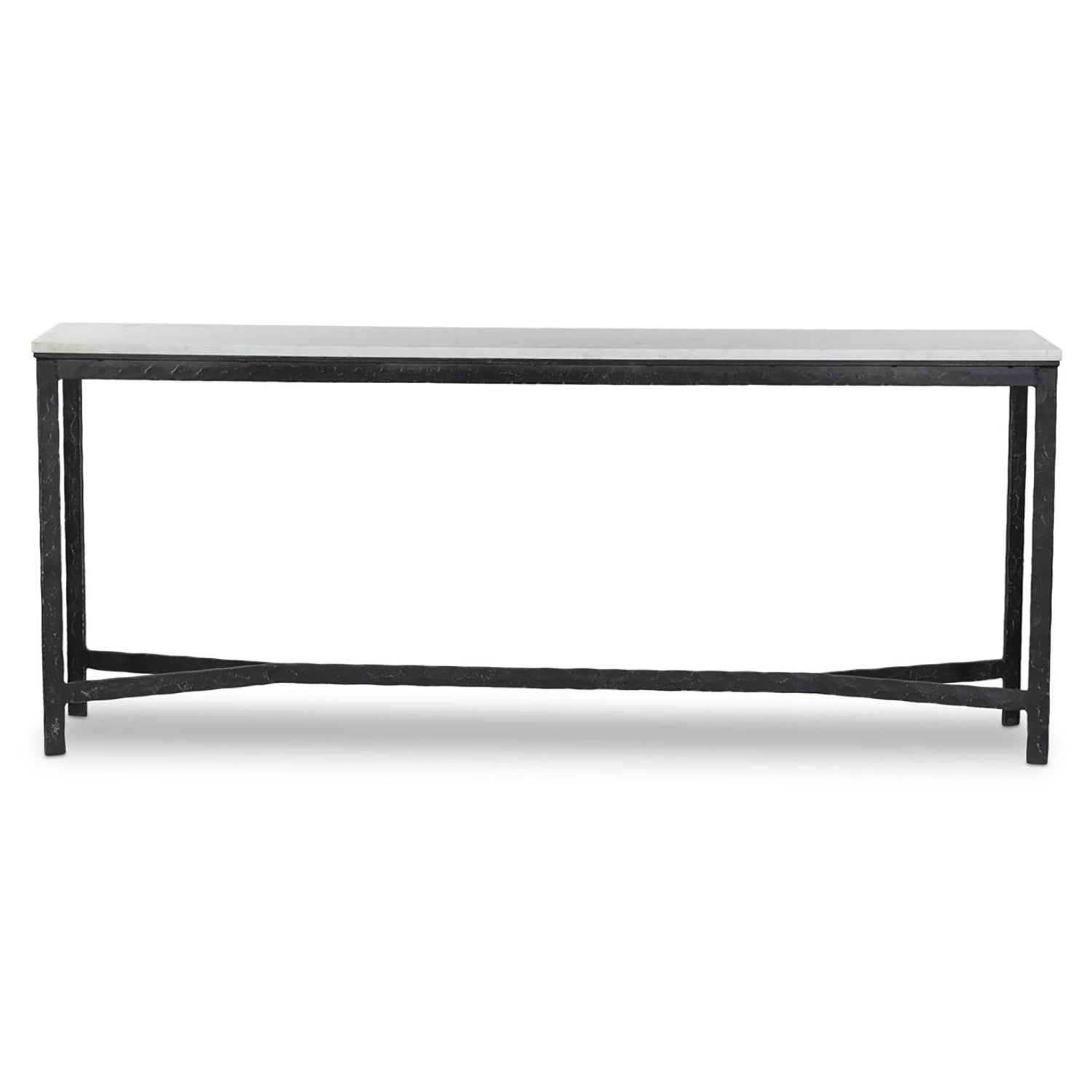 Four Hands Hammered Iron Console Table