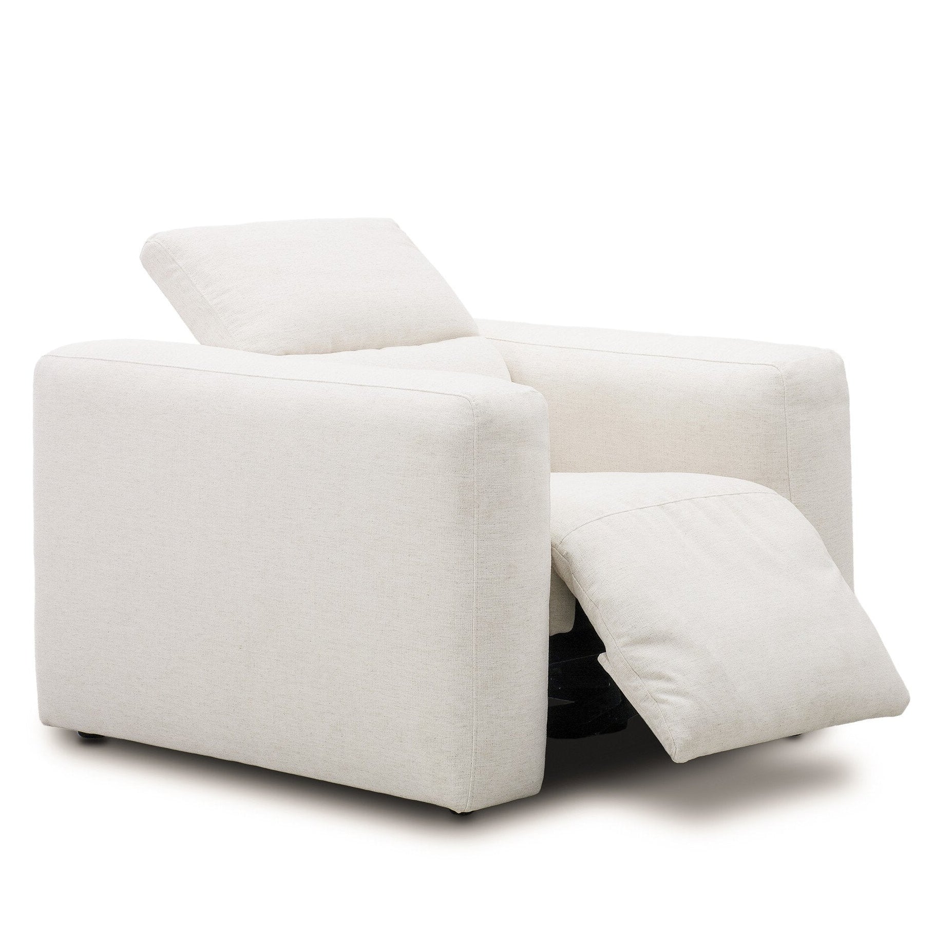 Four Hands Radley Crypton Nomad Snow Power Recliner - shown open 2