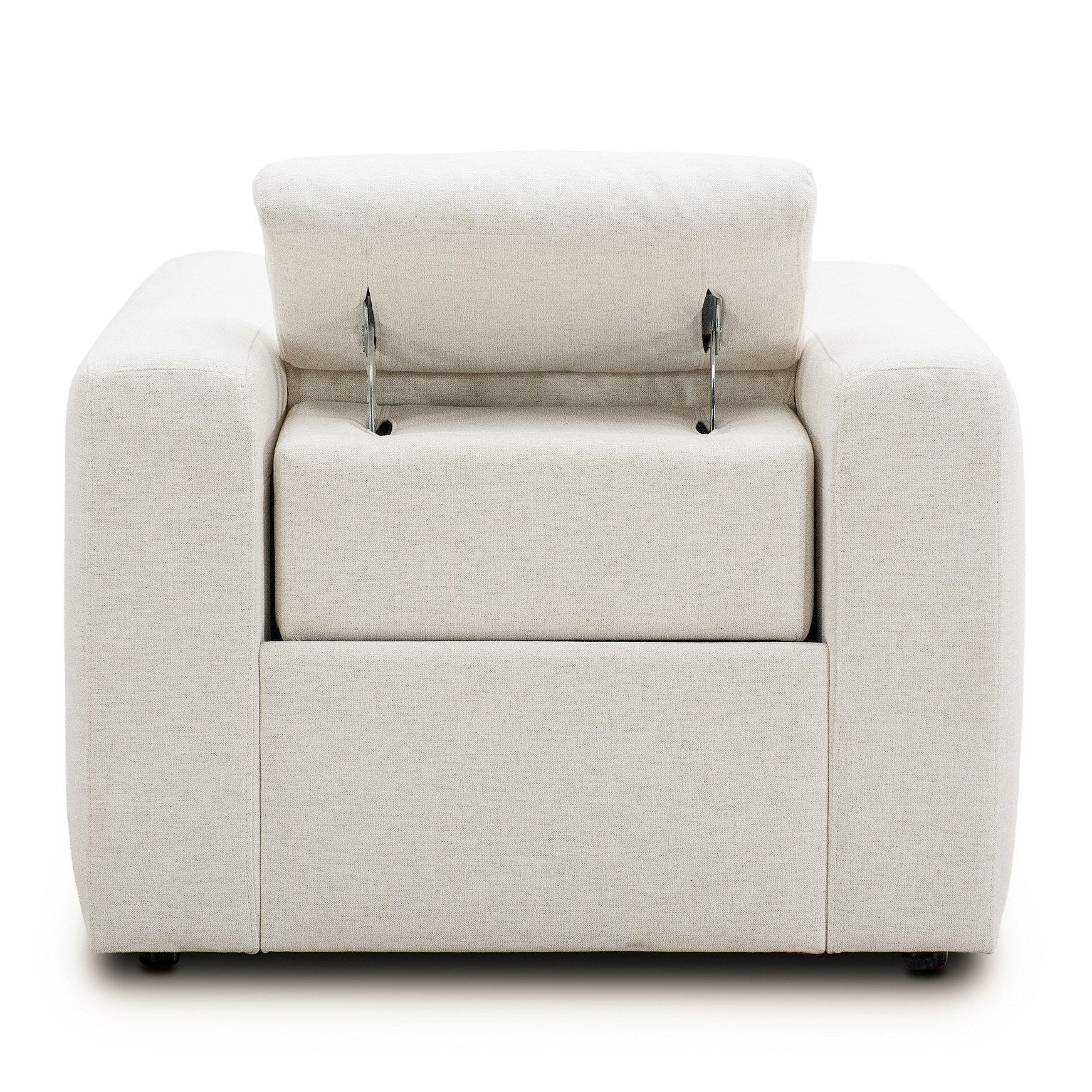 Four Hands Radley Crypton Nomad Snow Power Recliner - shown open 4