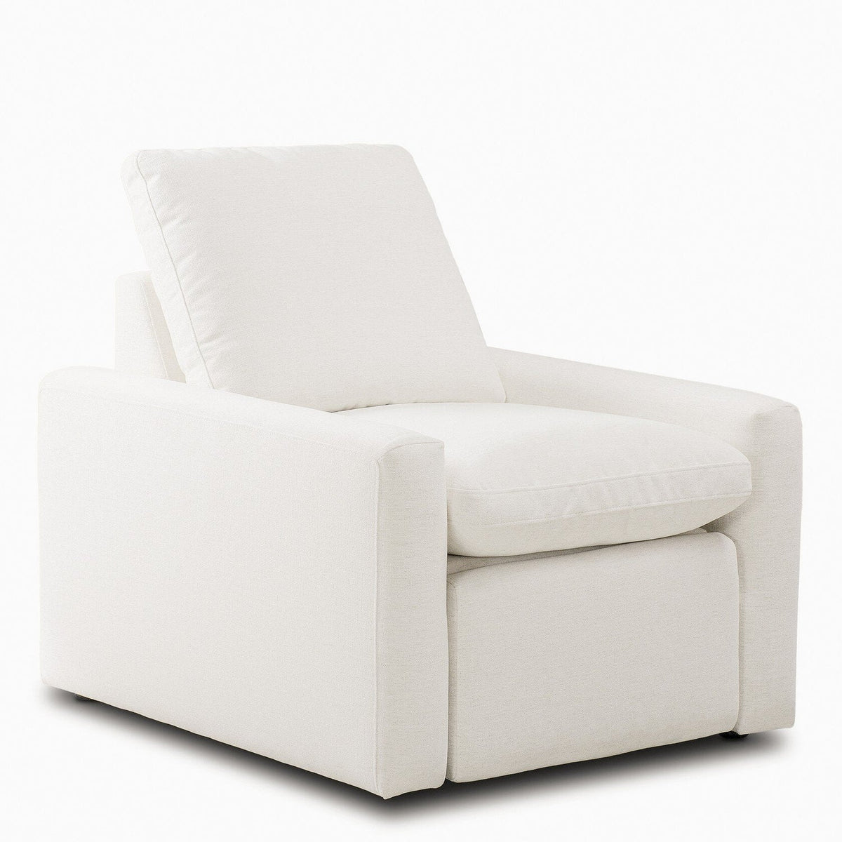 Four Hands Tillery Crypton Nomad Snow Power Recliner - styled view