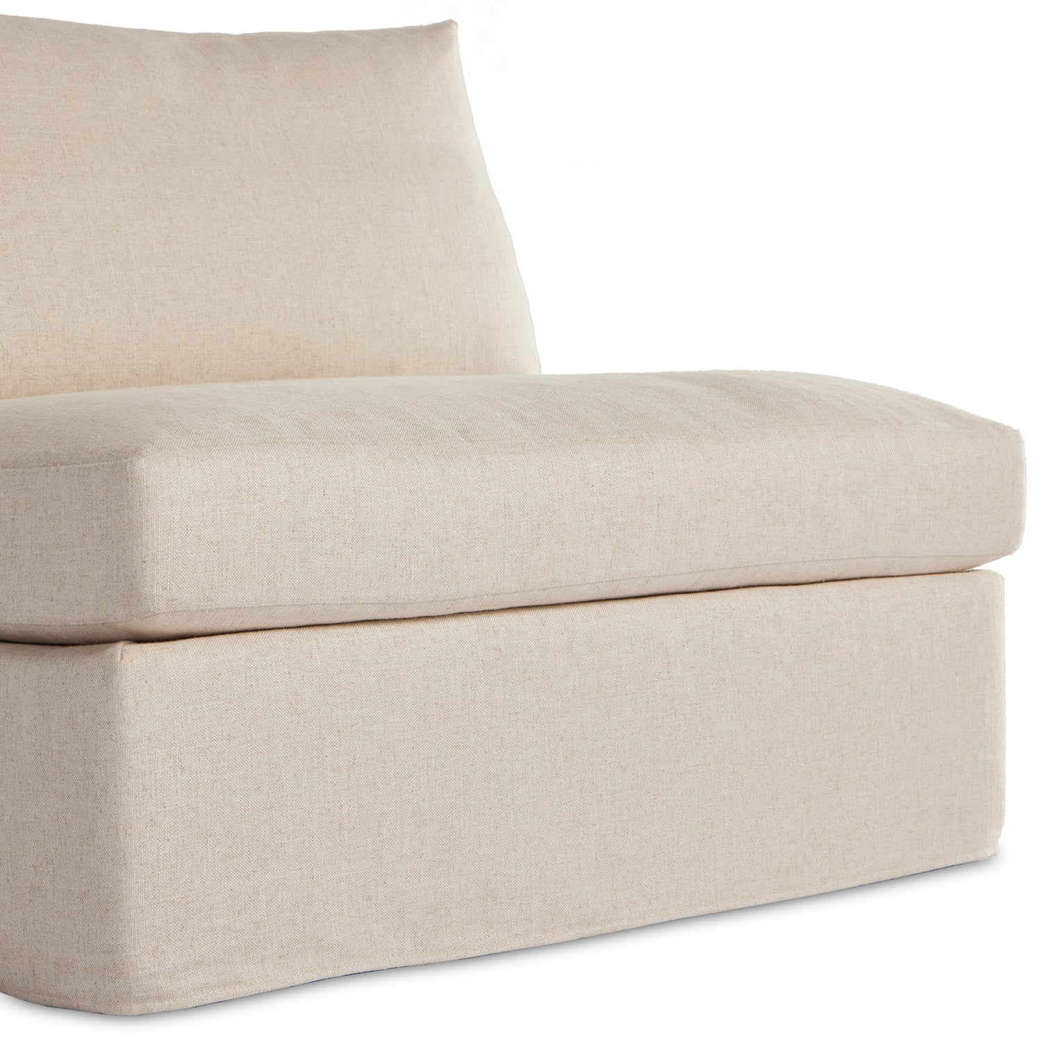 Four Hands Delray Slipcover Armless Chair - Final Sale