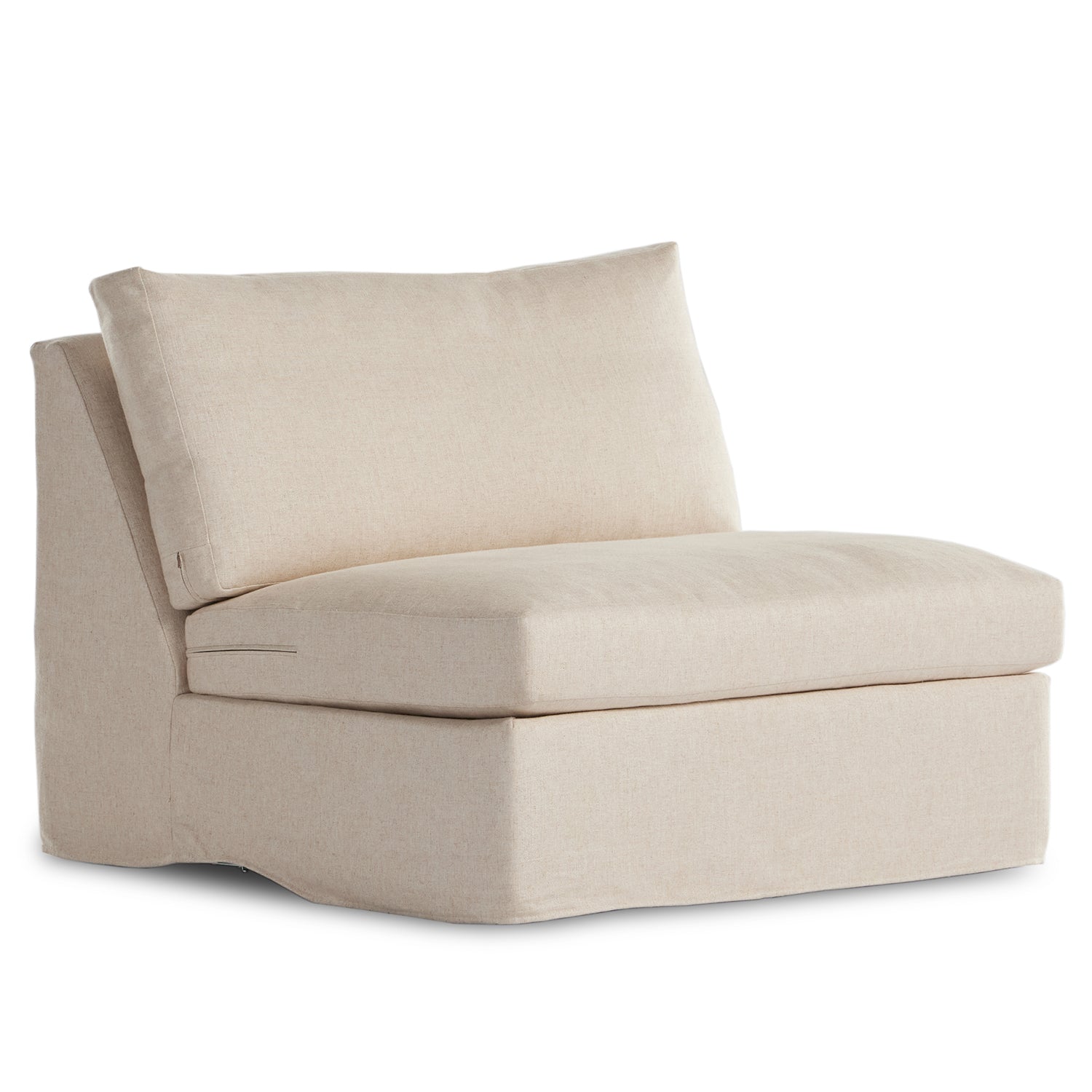 Four Hands Delray Slipcover Armless Chair - Final Sale