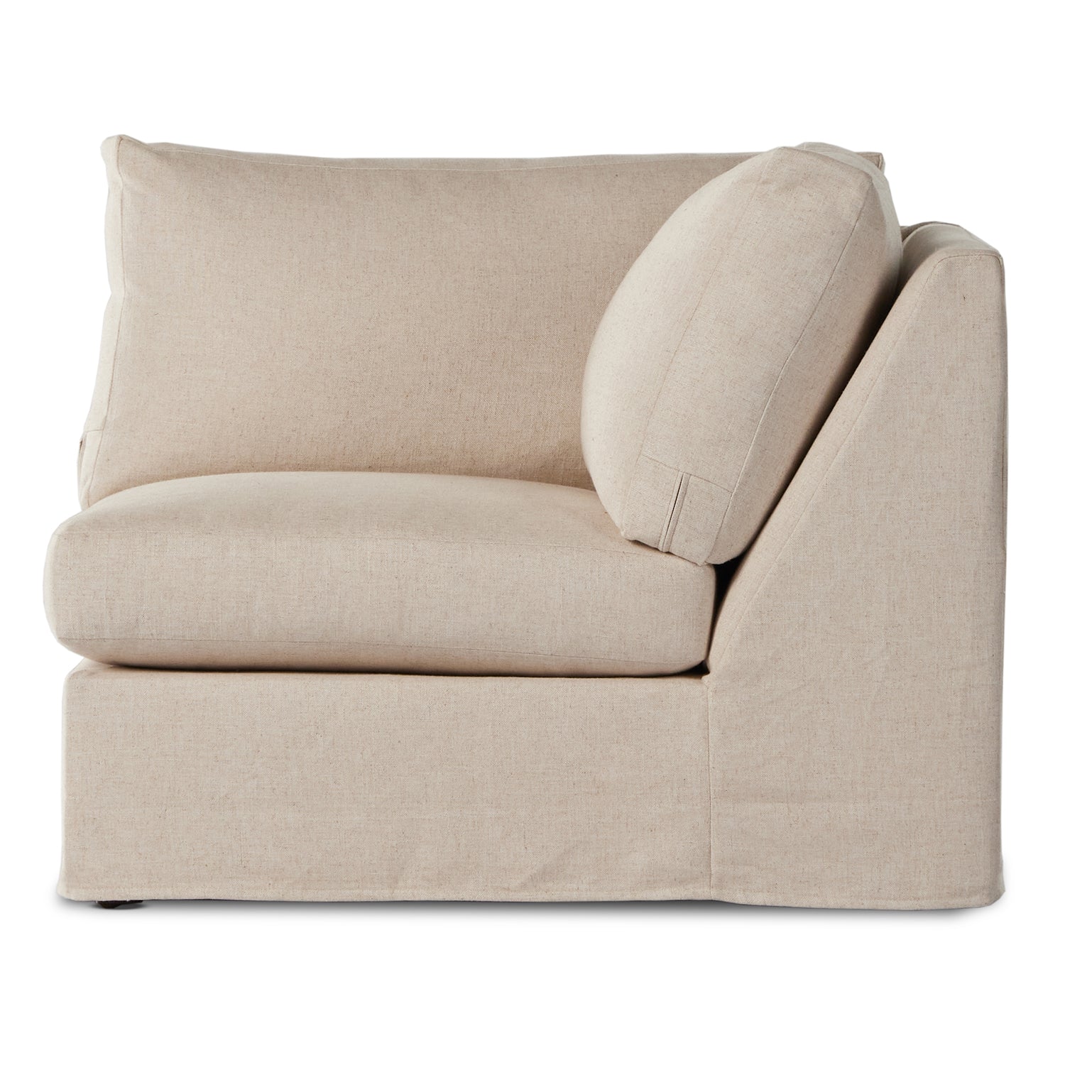 Four Hands Delray Slipcover Corner Chair - Final Sale