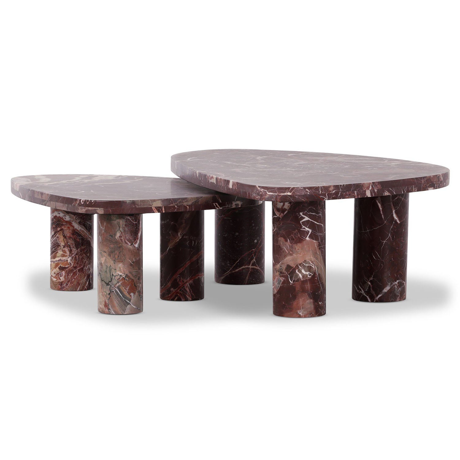 Four Hands Zion Marble Coffee Table Set