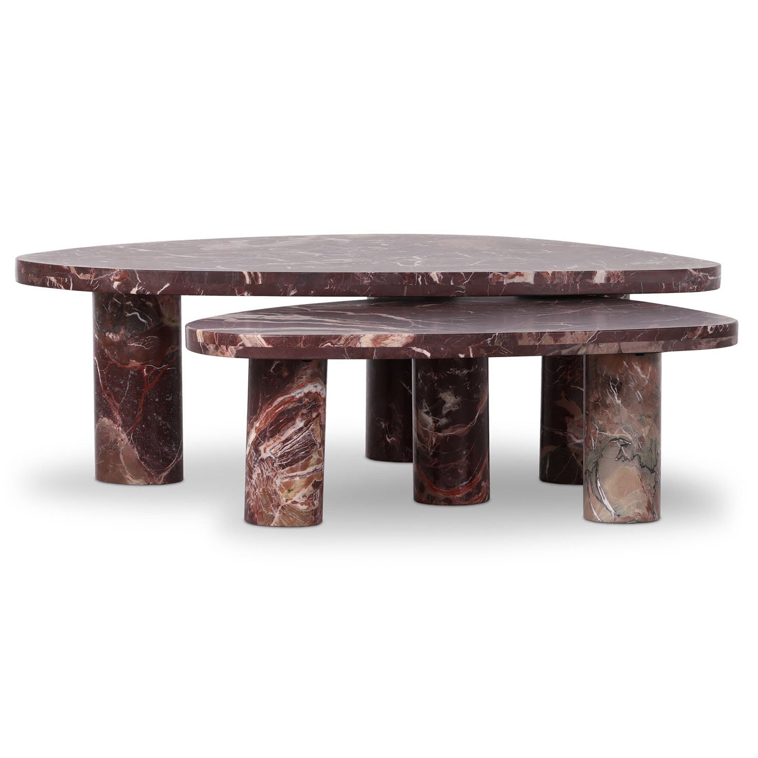 Four Hands Zion Marble Coffee Table Set