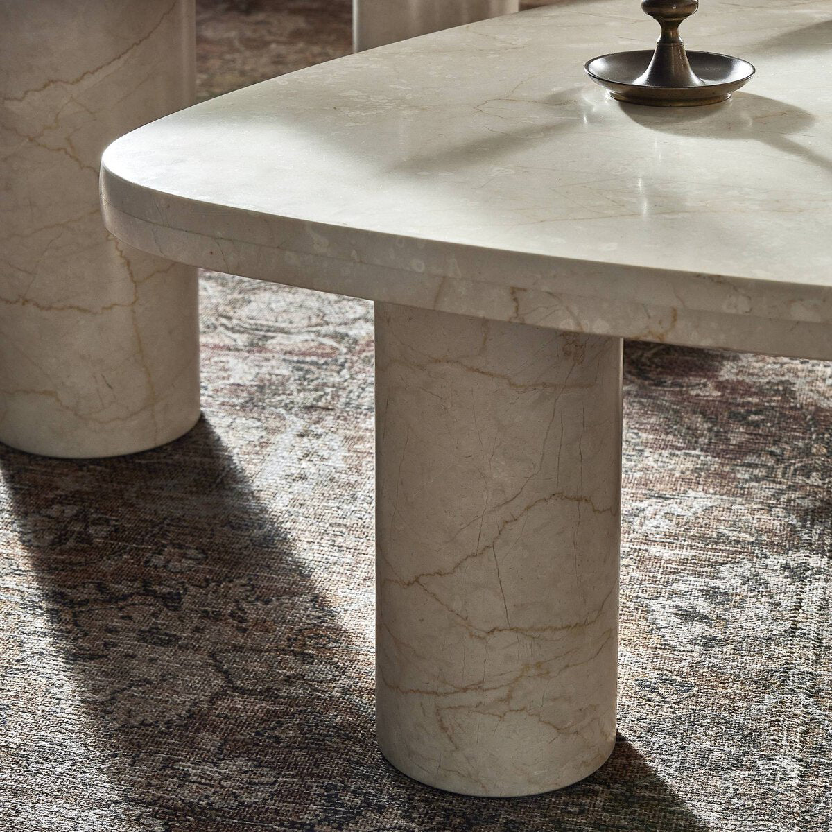 Four Hands Zion Marble Coffee Table Set