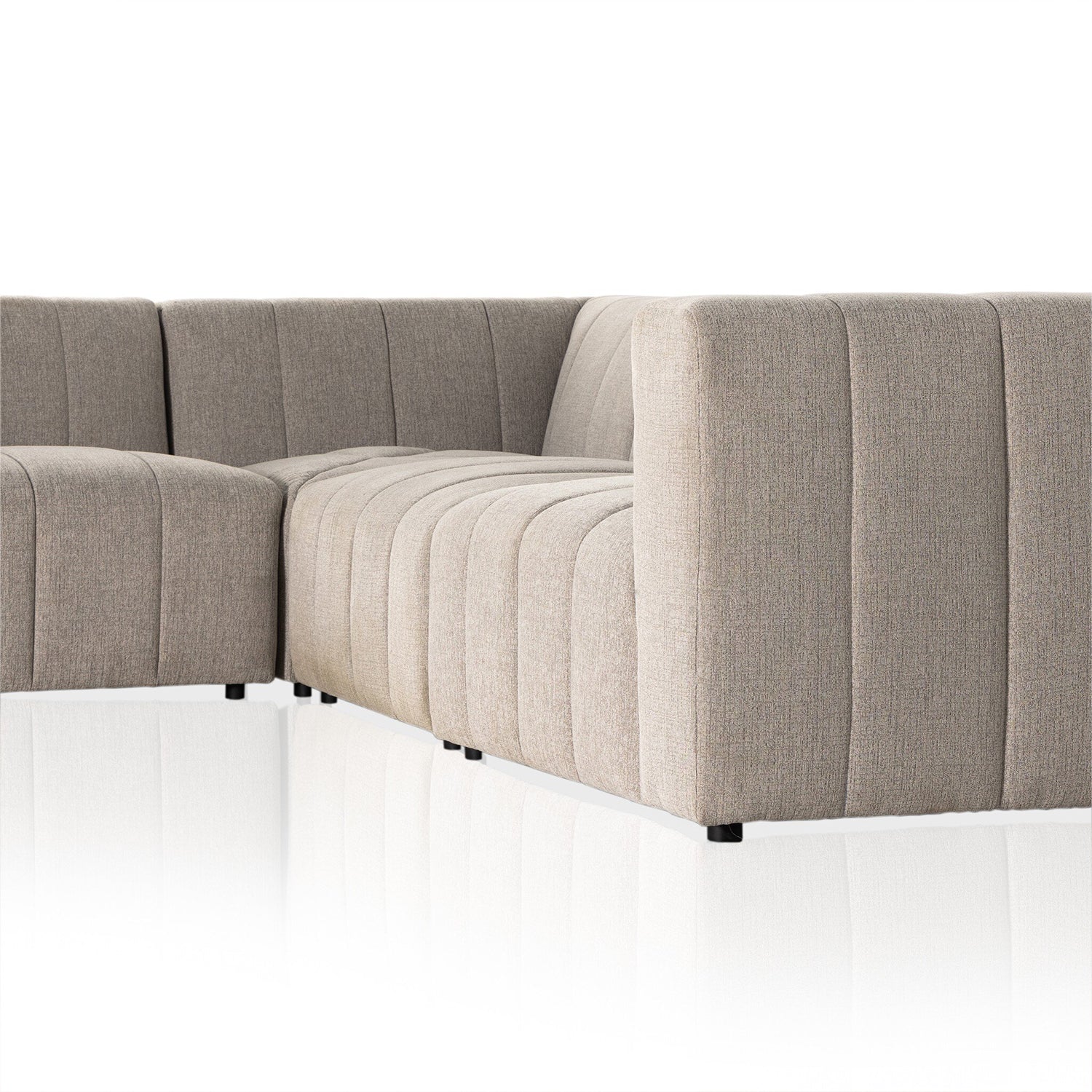 Four Hands Langham Channeled 5-Piece Sectional Sofa