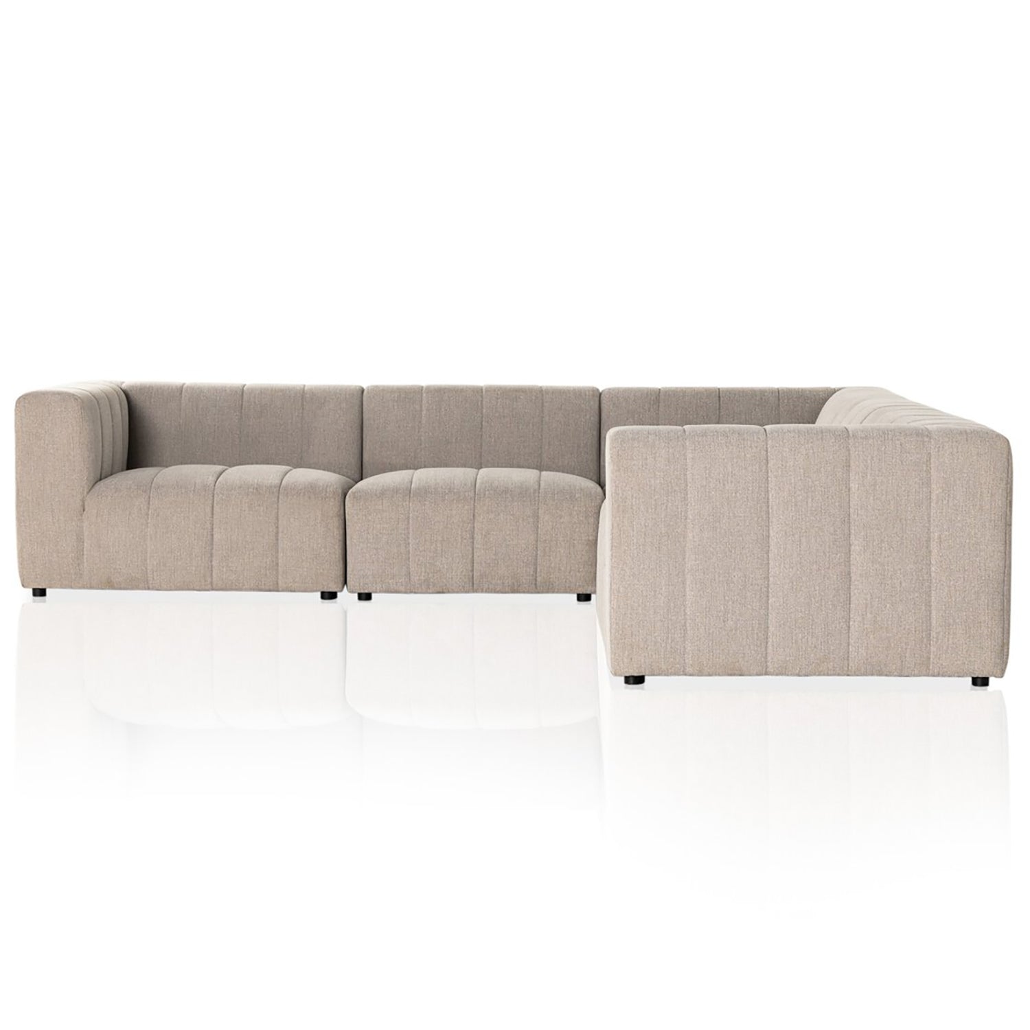 Four Hands Langham Channeled 5-Piece Sectional Sofa