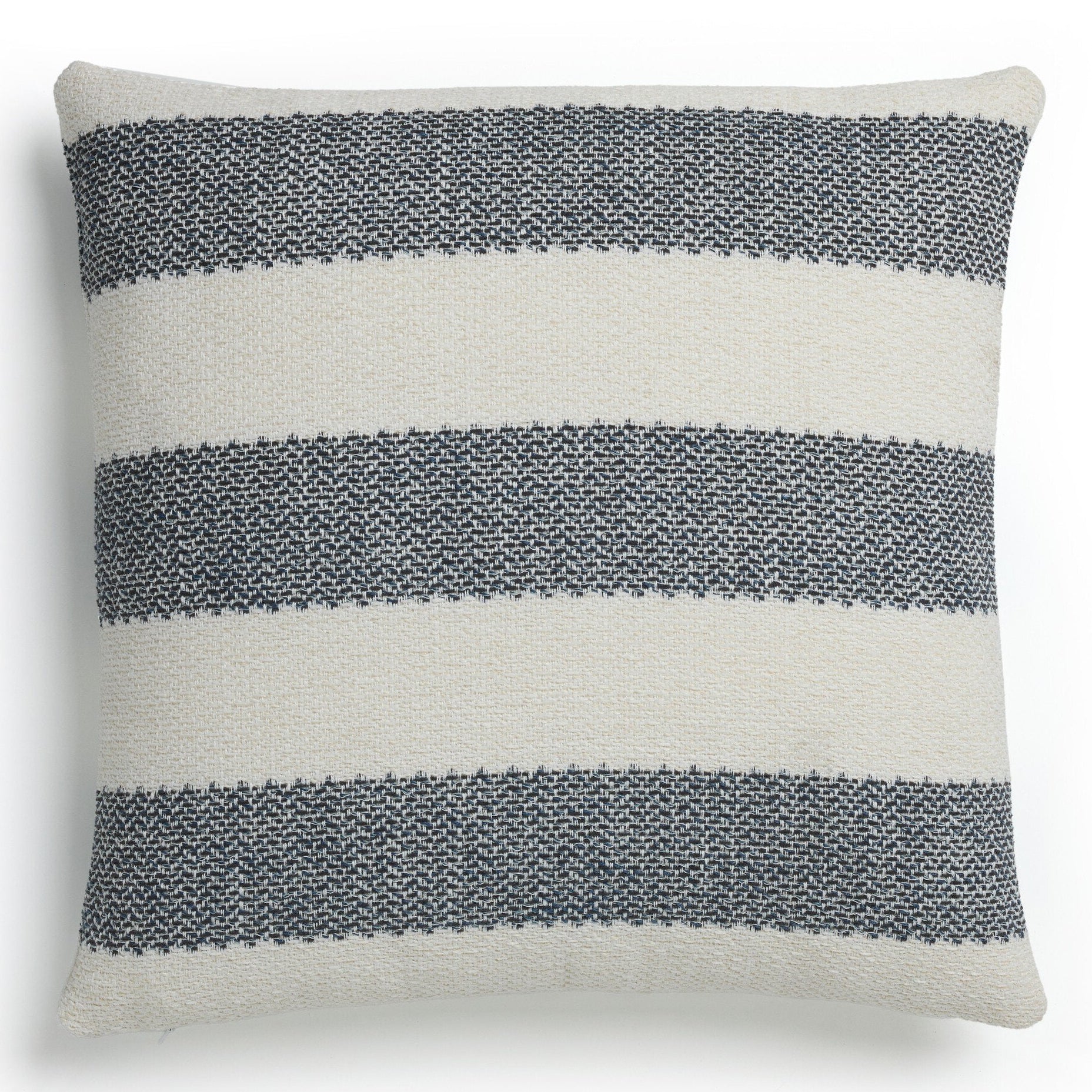 Four Hands Tarbett Stripe Tarbett Navy Outdoor Throw Pillow - styled view 2