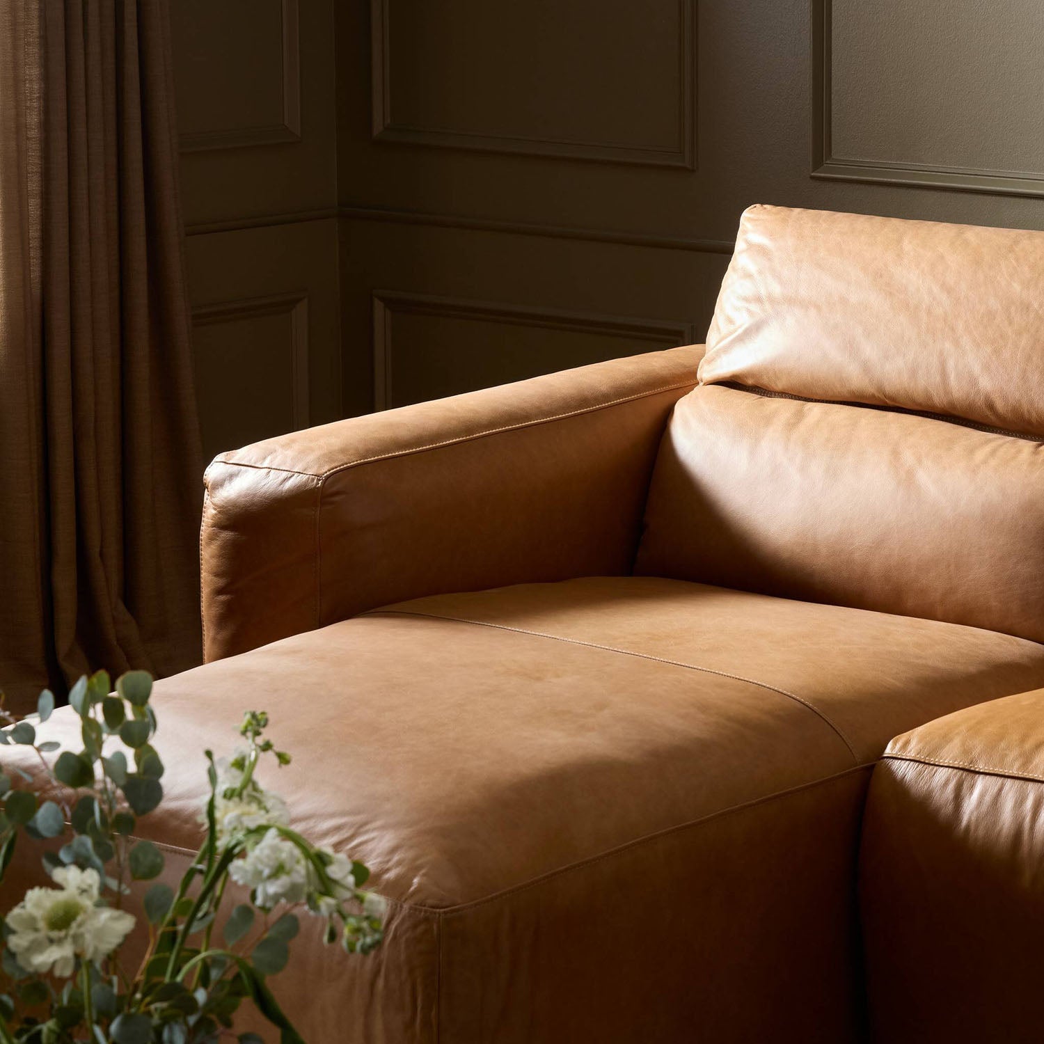 Four Hands Radley Power Recliner 3-Piece Sectional Sofa with Chaise