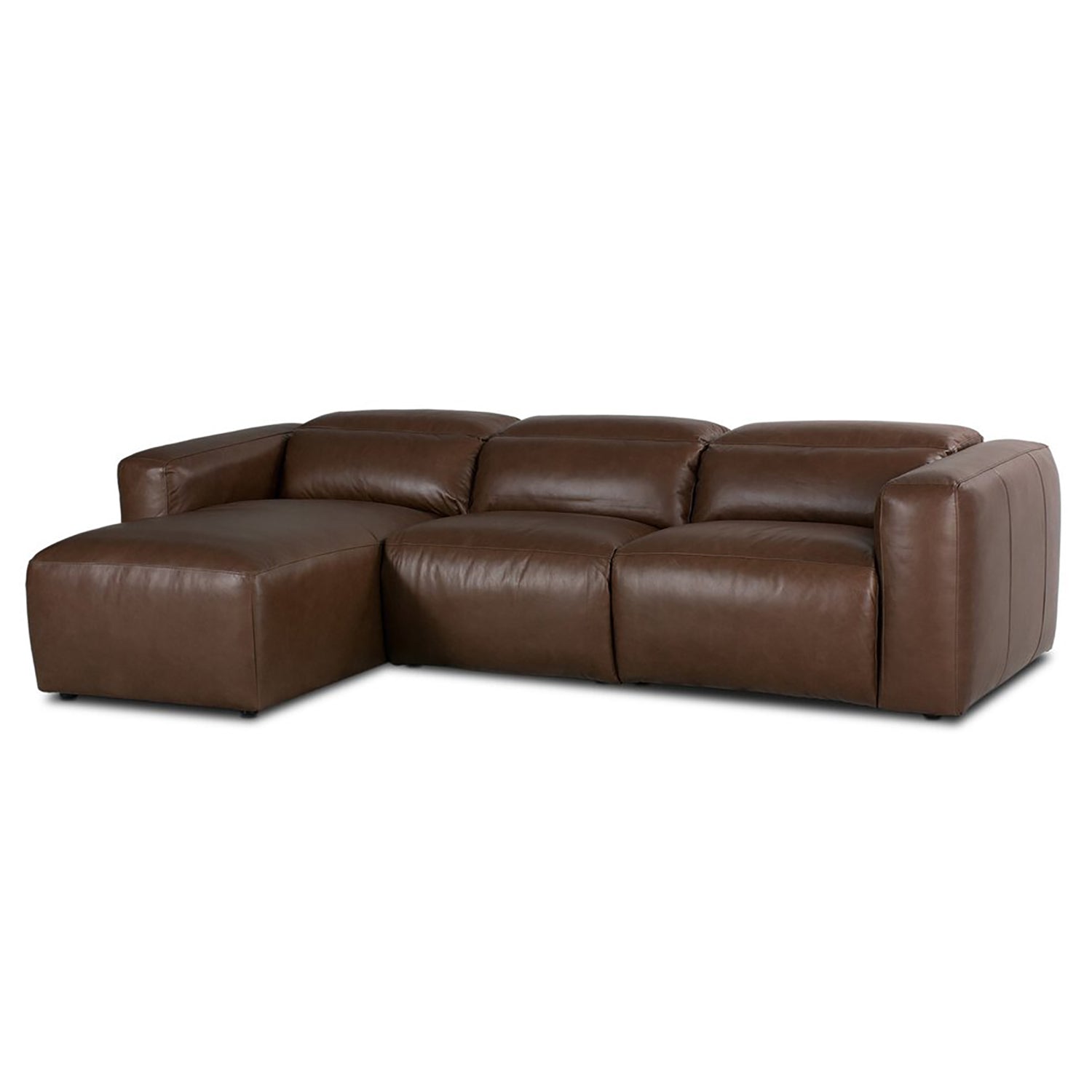 Four Hands Radley Power Recliner 3-Piece Sectional Sofa with Chaise