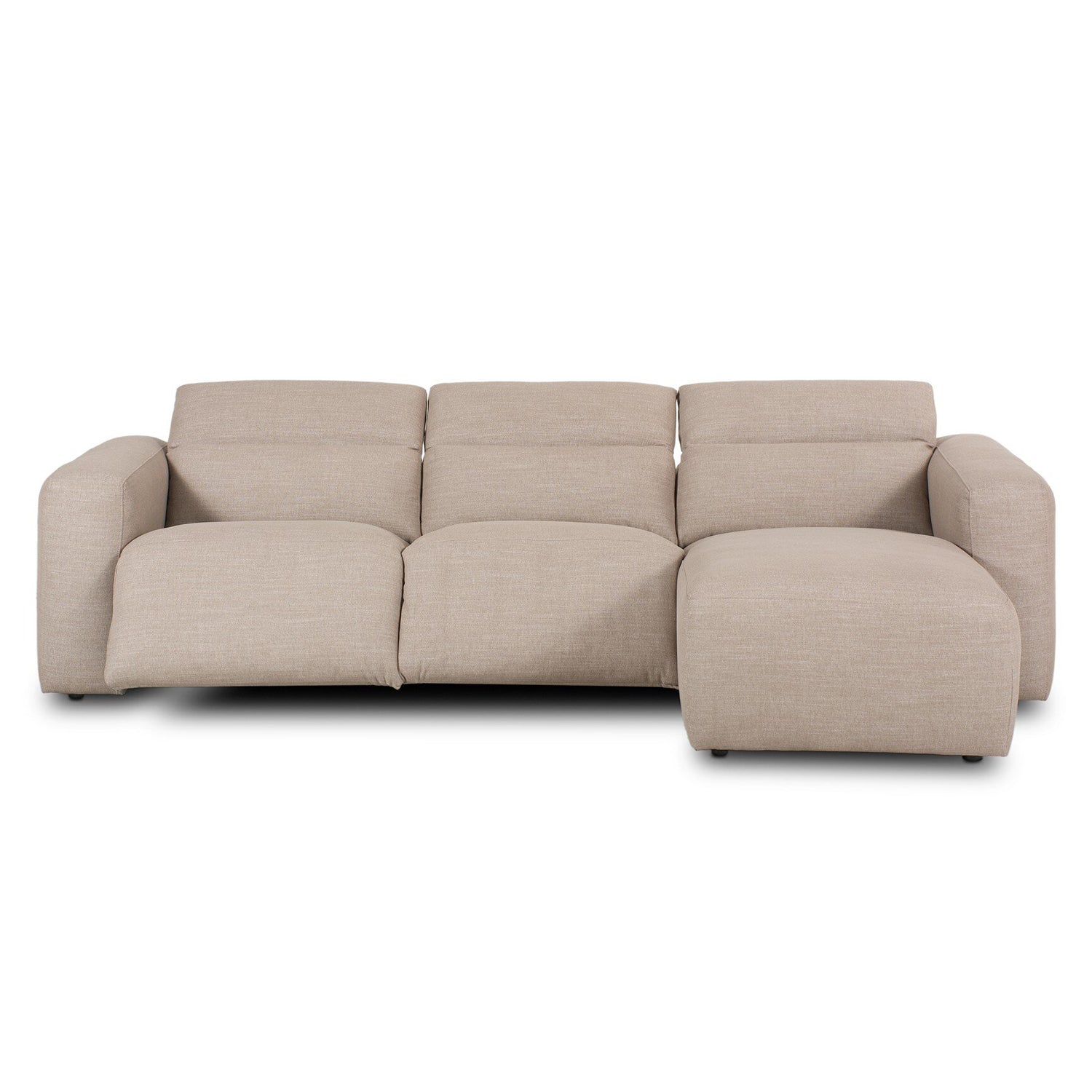 Four Hands Radley Power Recliner 3-Piece Sectional Sofa with Chaise