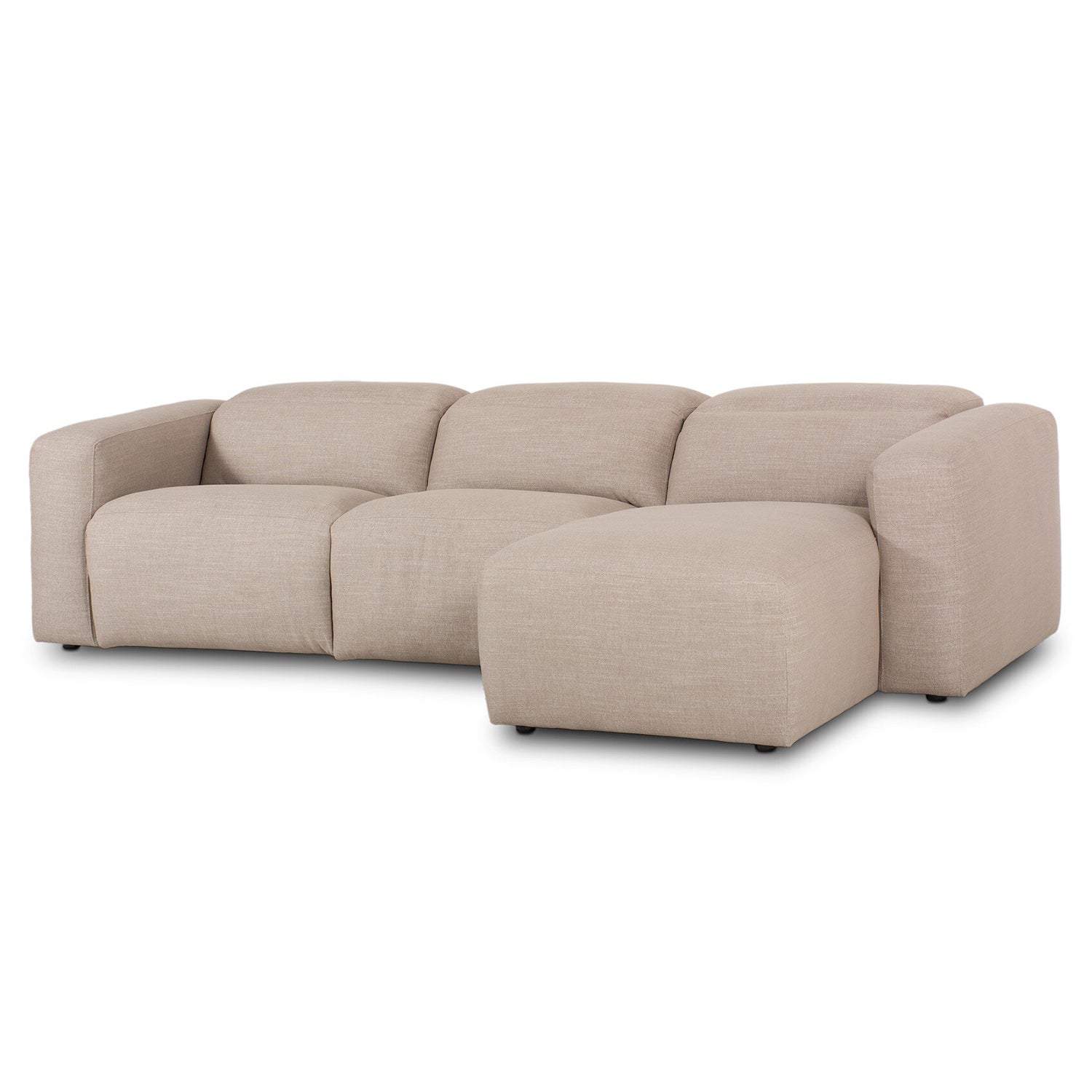 Four Hands Radley Power Recliner 3-Piece Sectional Sofa with Chaise