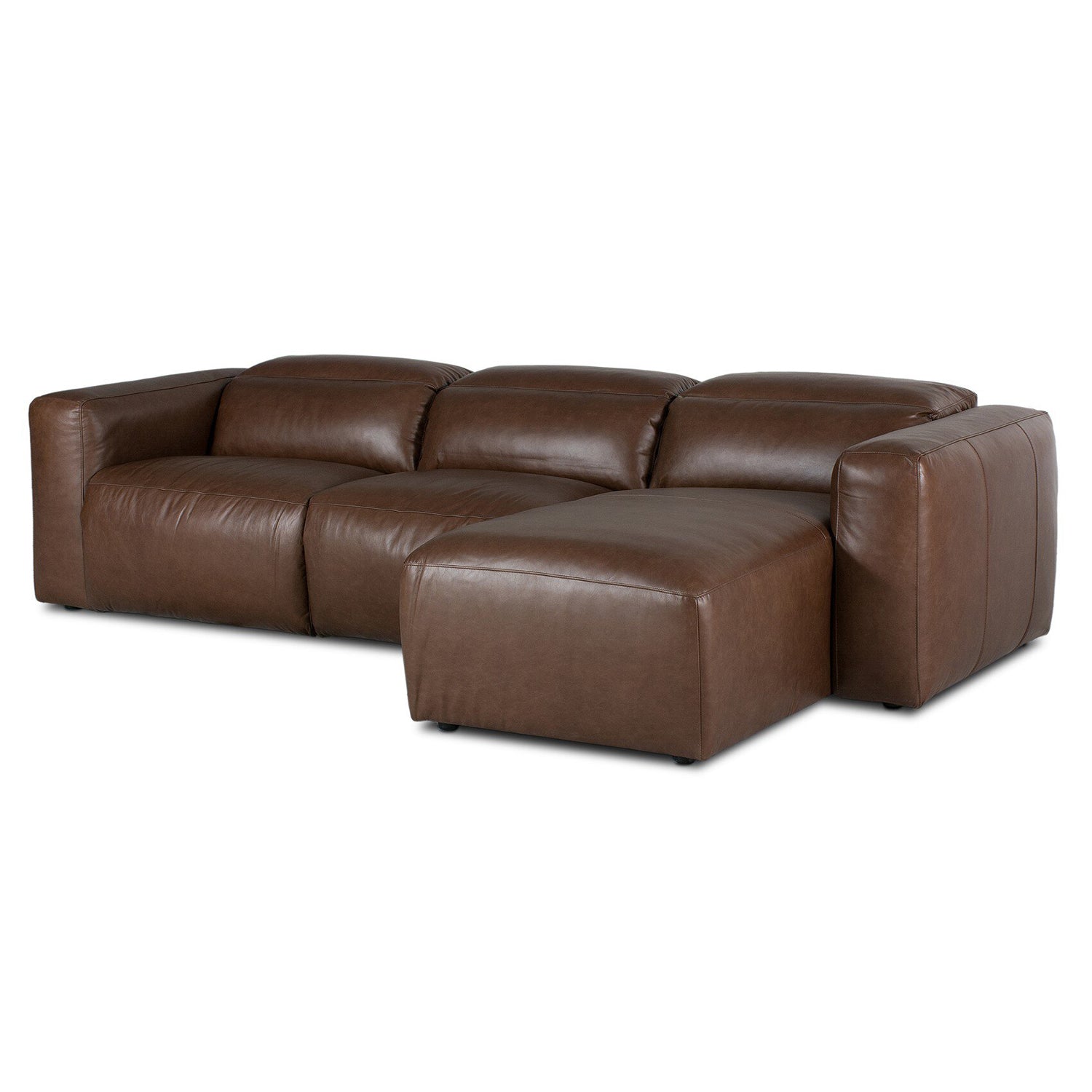 Four Hands Radley Power Recliner 3-Piece Sectional Sofa with Chaise