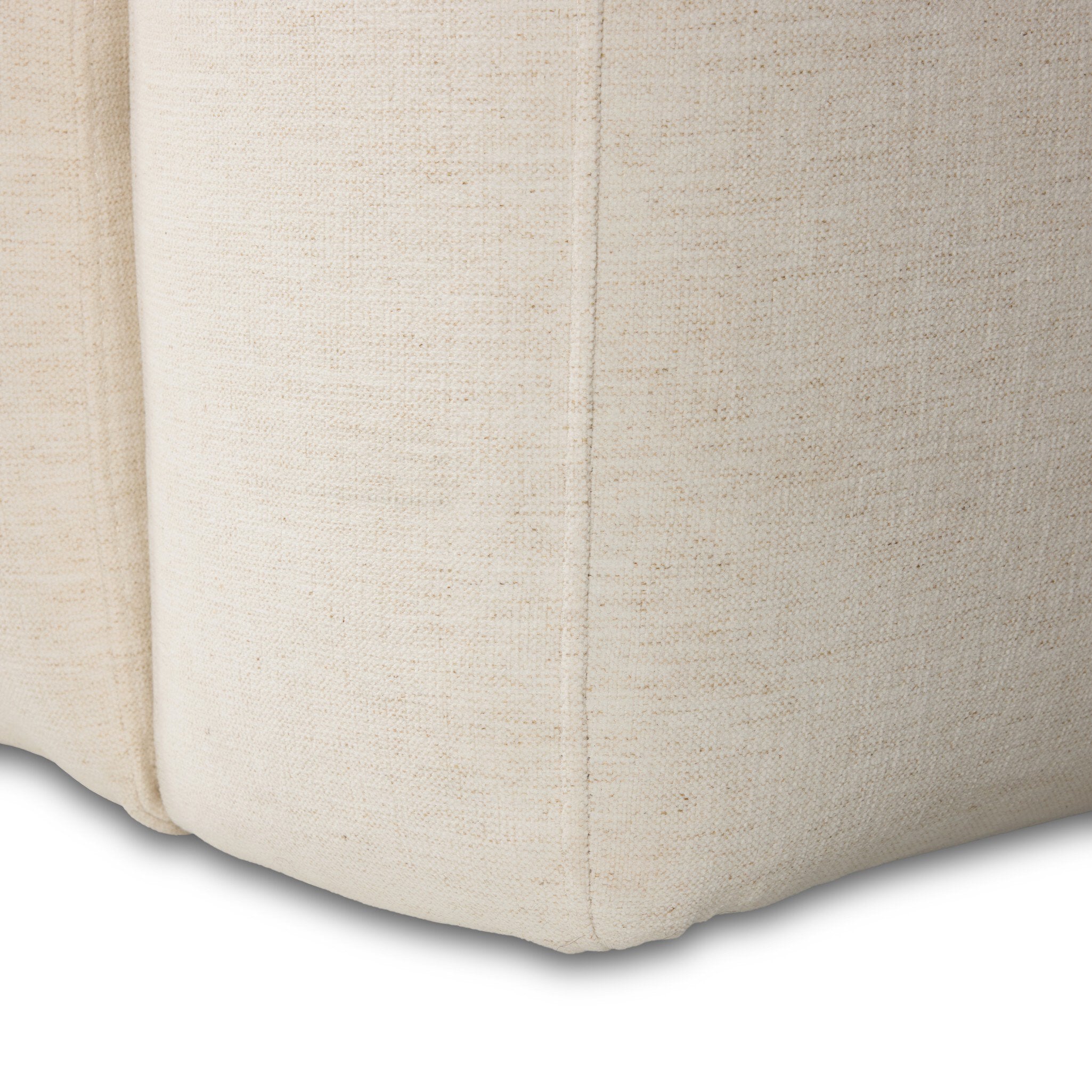 Four Hands Radley Crypton Nomad Snow Power Recliner 3 Piece Sectional Sofa close-up detail 3