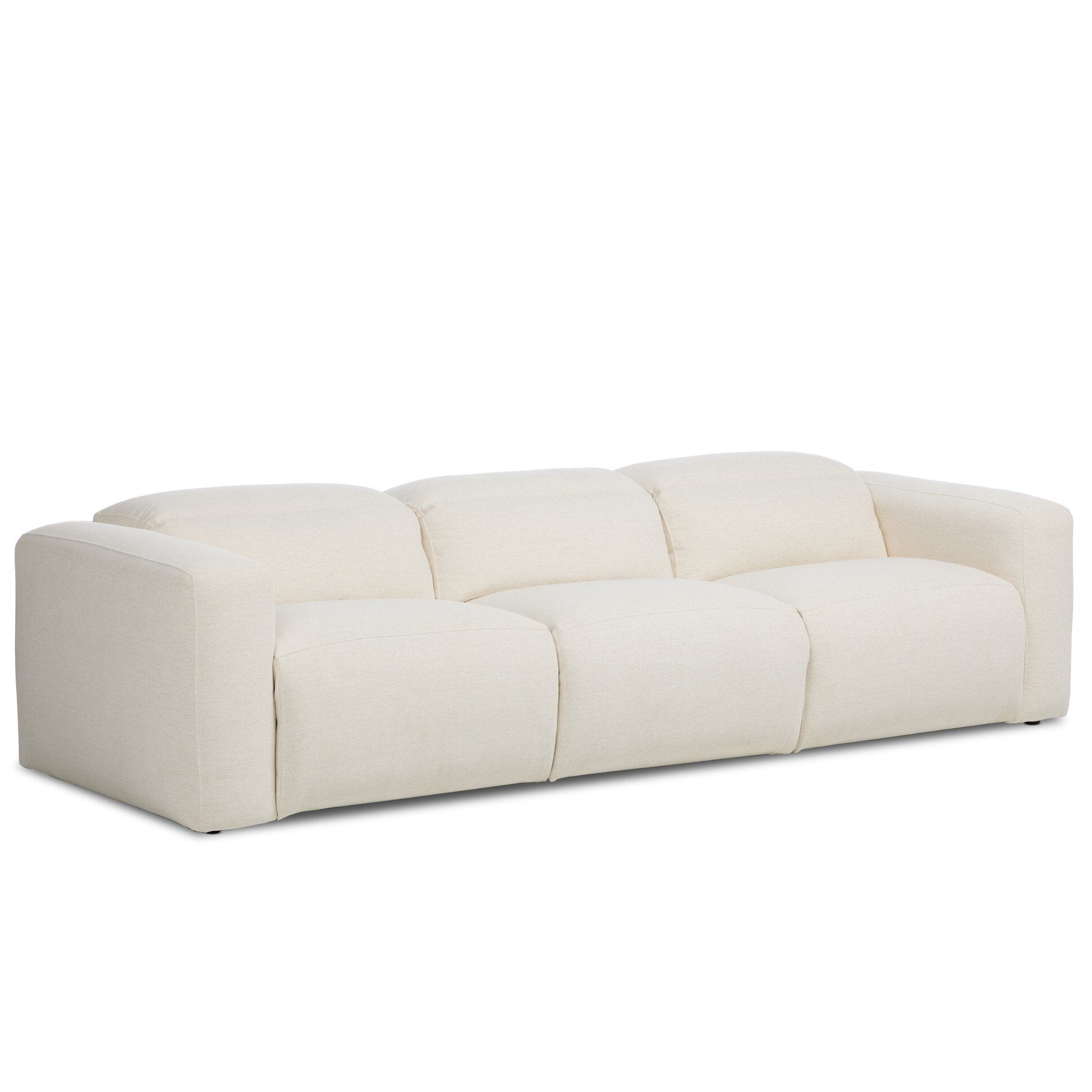 Four Hands Radley Crypton Nomad Snow Power Recliner 3 Piece Sectional Sofa styled view