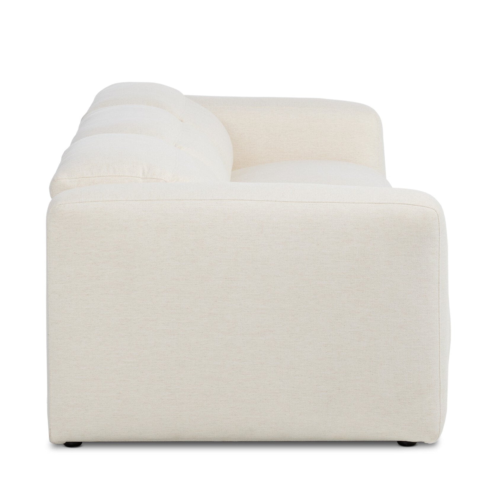 Four Hands Radley Crypton Nomad Snow Power Recliner 3 Piece Sectional Sofa side view