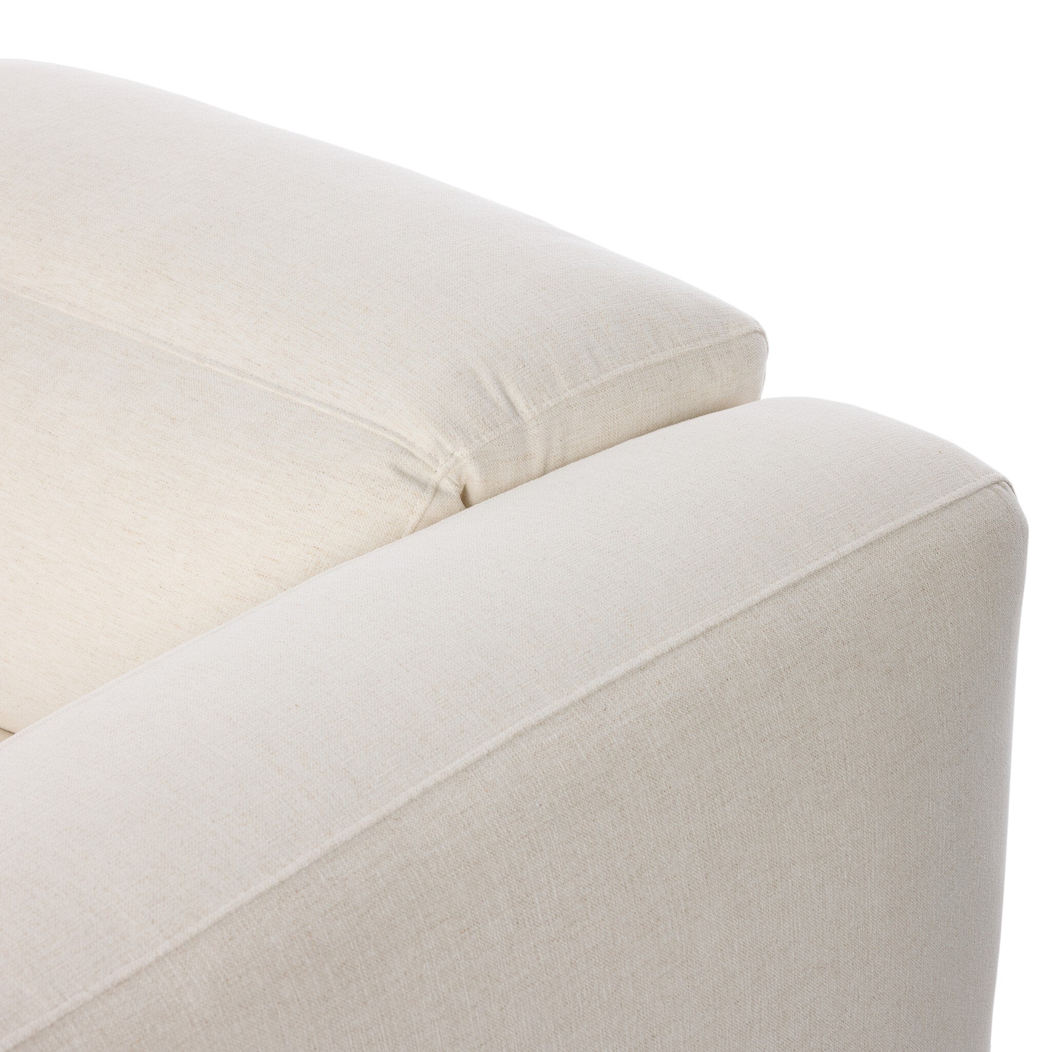 Four Hands Radley Crypton Nomad Snow Power Recliner 5 Piece Sectional Sofa close-up detail 3