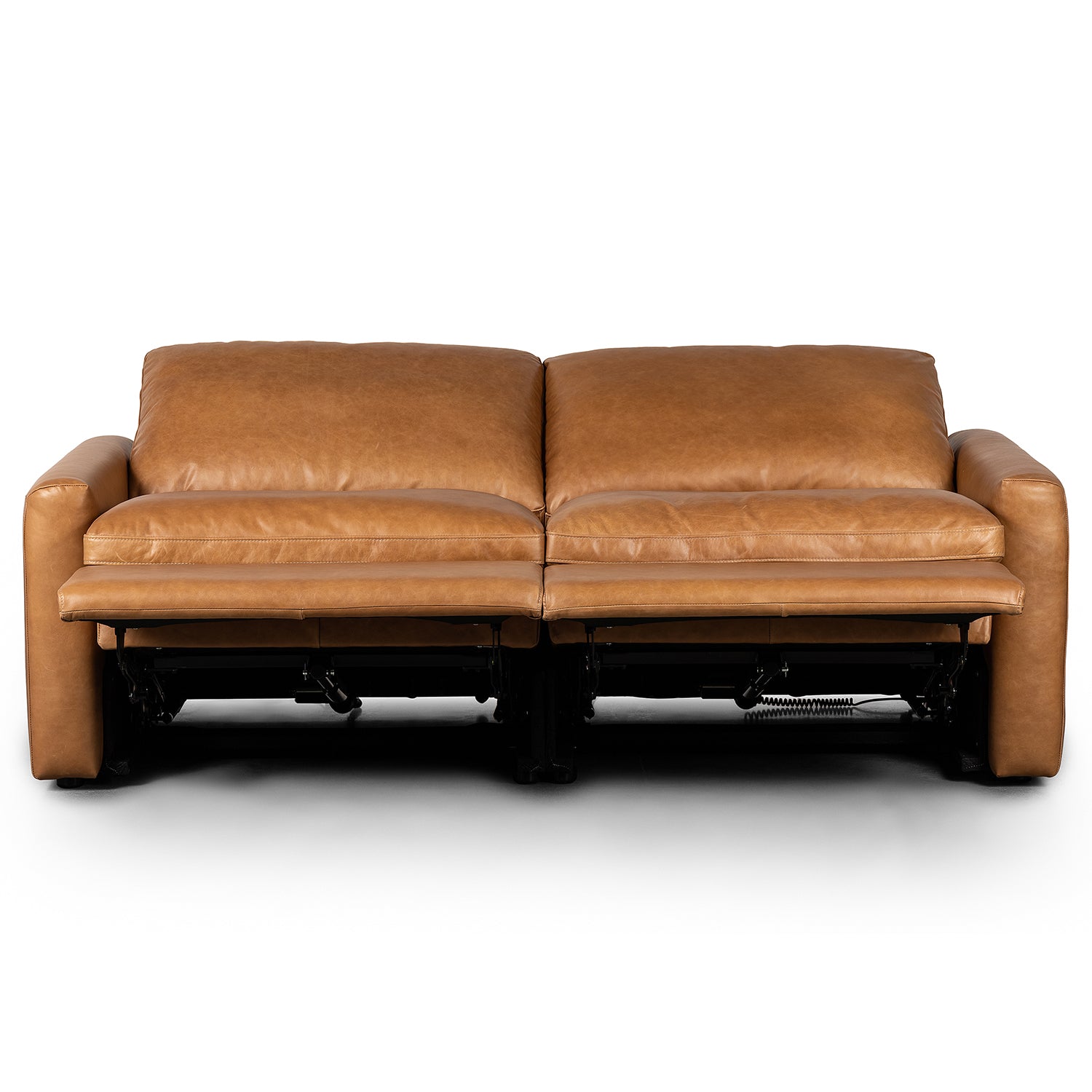 Four Hands Tillery Leather Power Recliner 2 Piece Sectional Sofa