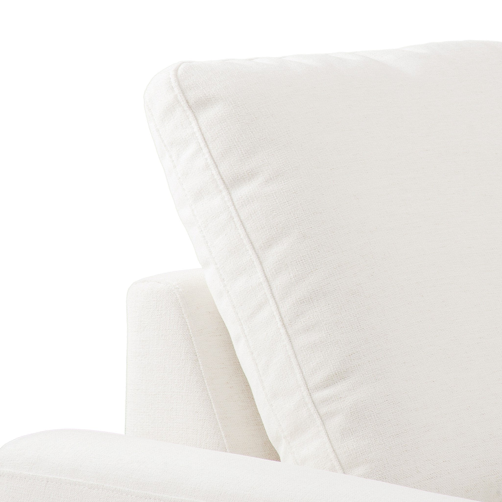 Four Hands Tillery Crypton Nomad Snow Power Recliner 3 Piece Sectional Sofa close-up detail 2