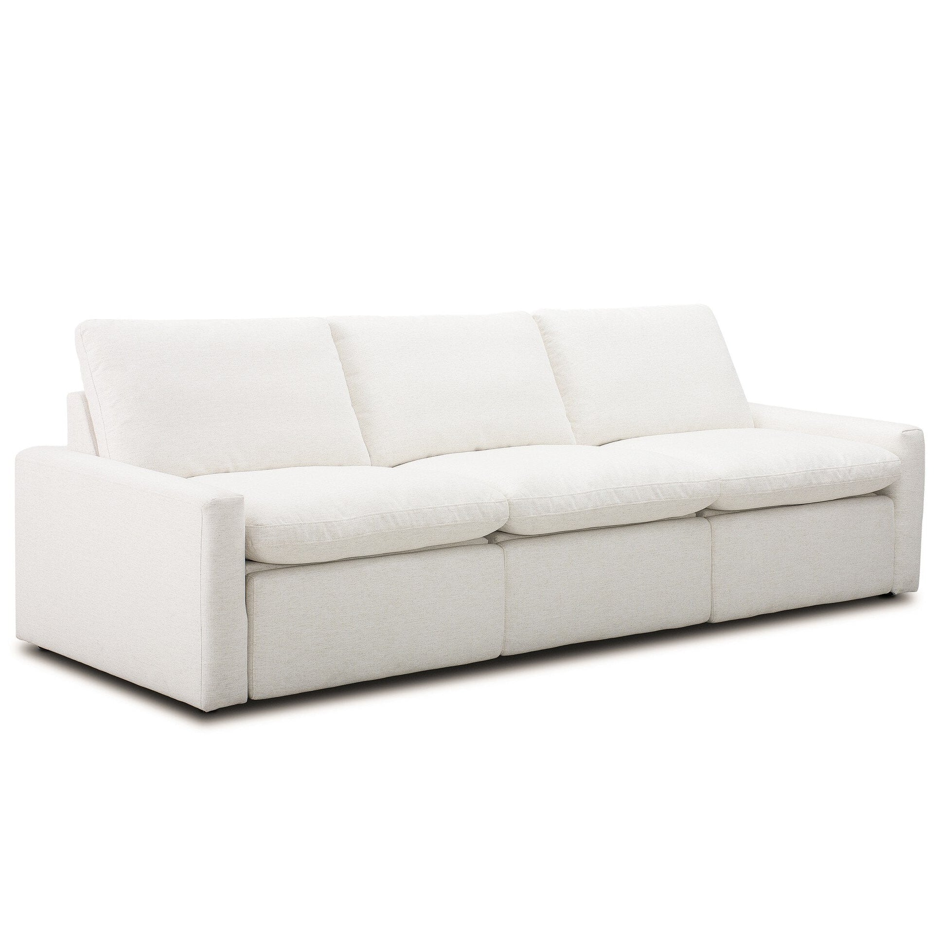 Four Hands Tillery Crypton Nomad Snow Power Recliner 3 Piece Sectional Sofa styled view
