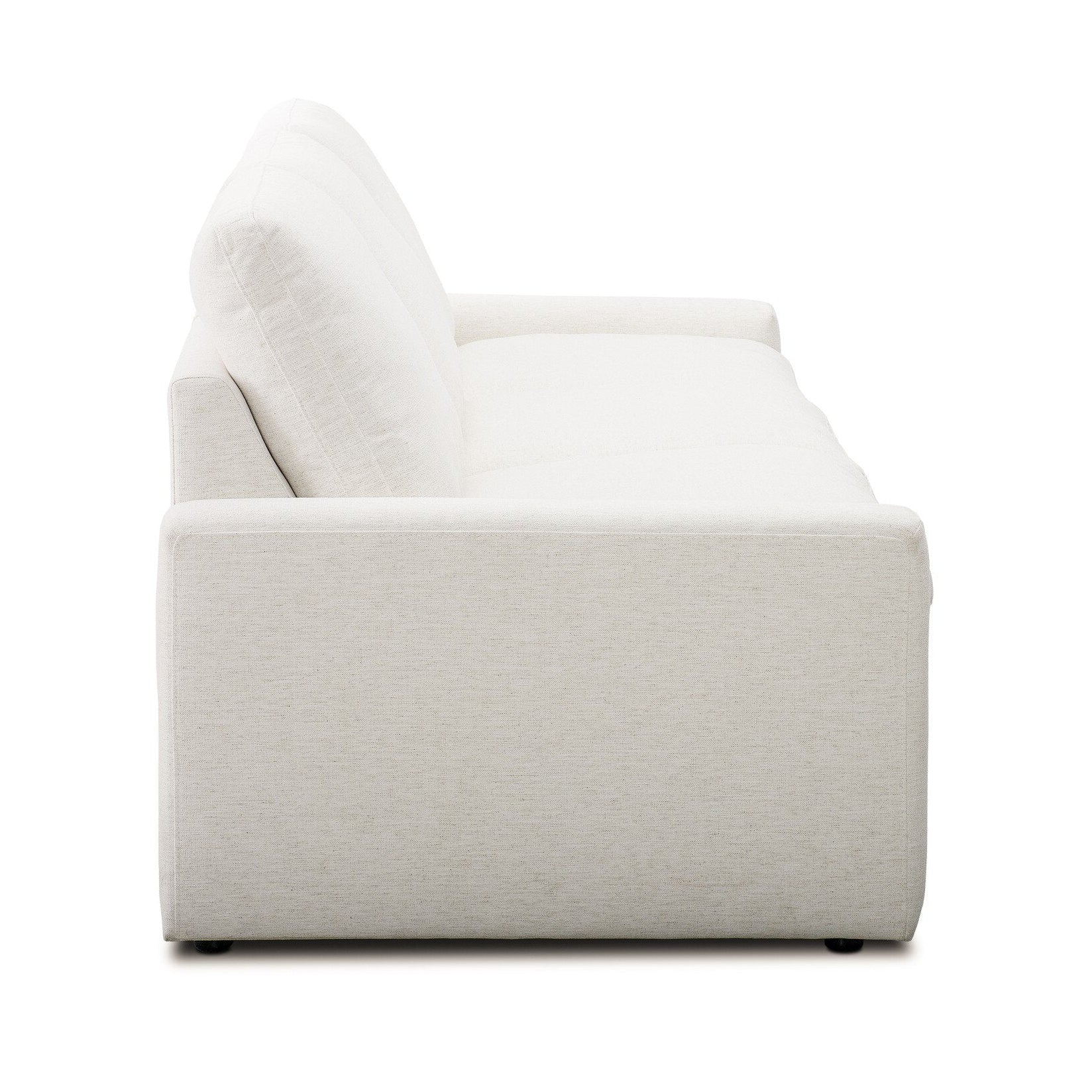 Four Hands Tillery Crypton Nomad Snow Power Recliner 3 Piece Sectional Sofa side view
