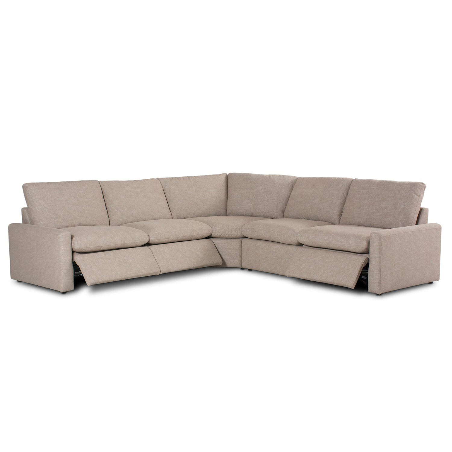 Four Hands Tillery Power Recliner 5-Piece Sectional Sofa