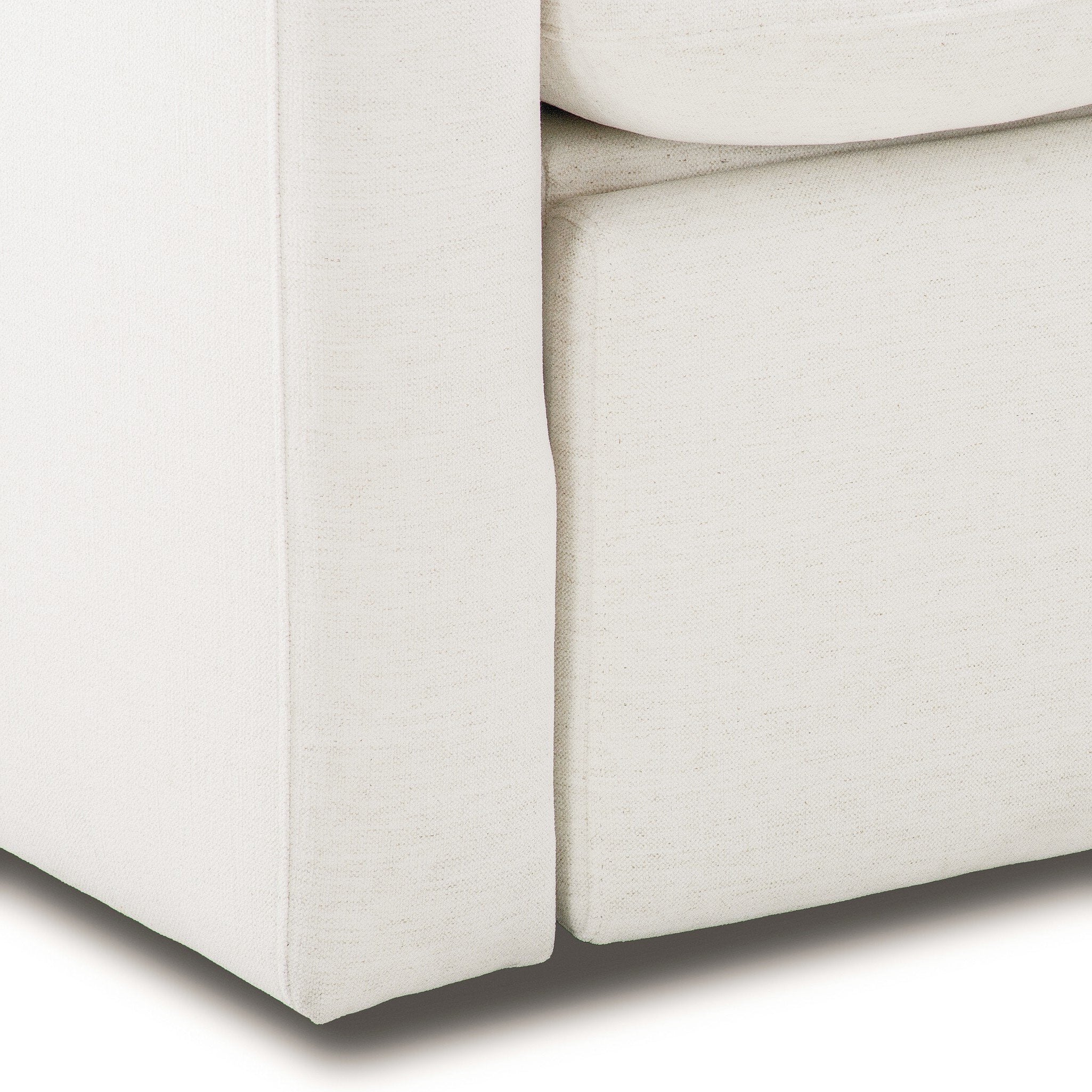 Four Hands Tillery Crypton Nomad Snow Power Recliner 5 Piece Sectional Sofa close-up detail