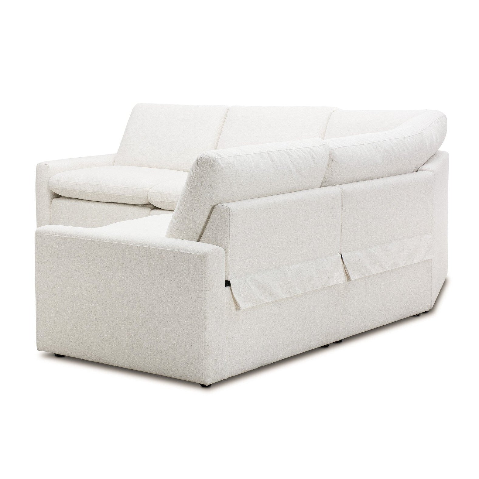 Four Hands Tillery Crypton Nomad Snow Power Recliner 5 Piece Sectional Sofa side view