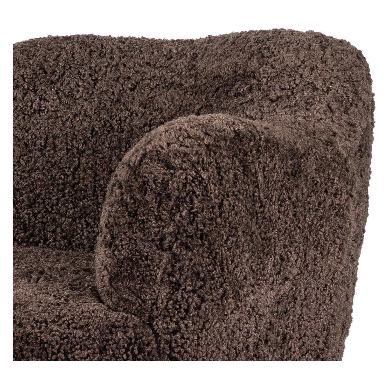Four Hands Julius Cocoa Shearling Swivel Chair