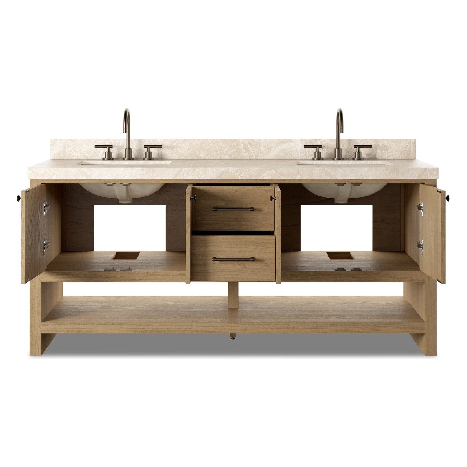 Four Hands Anthem Satin Light Wash Oak Double Vanity