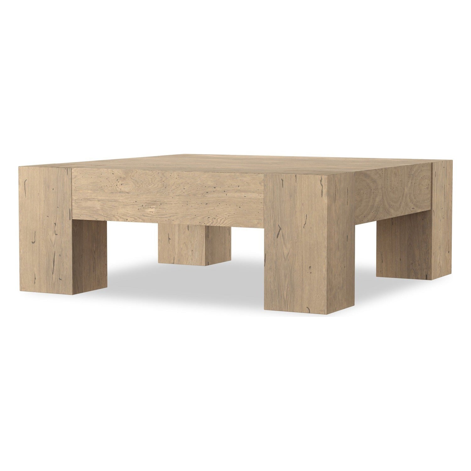 Four Hands Abaso Whitewash Rustic Coffee Table