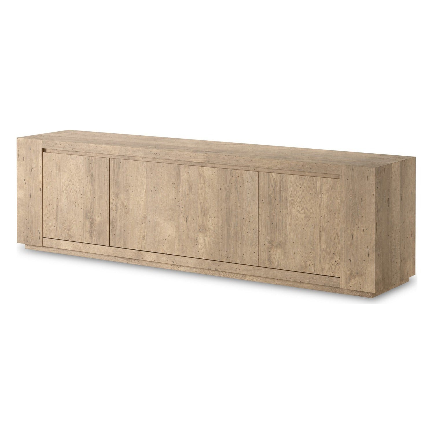 Four Hands Abaso Whitewash Rustic Media Console