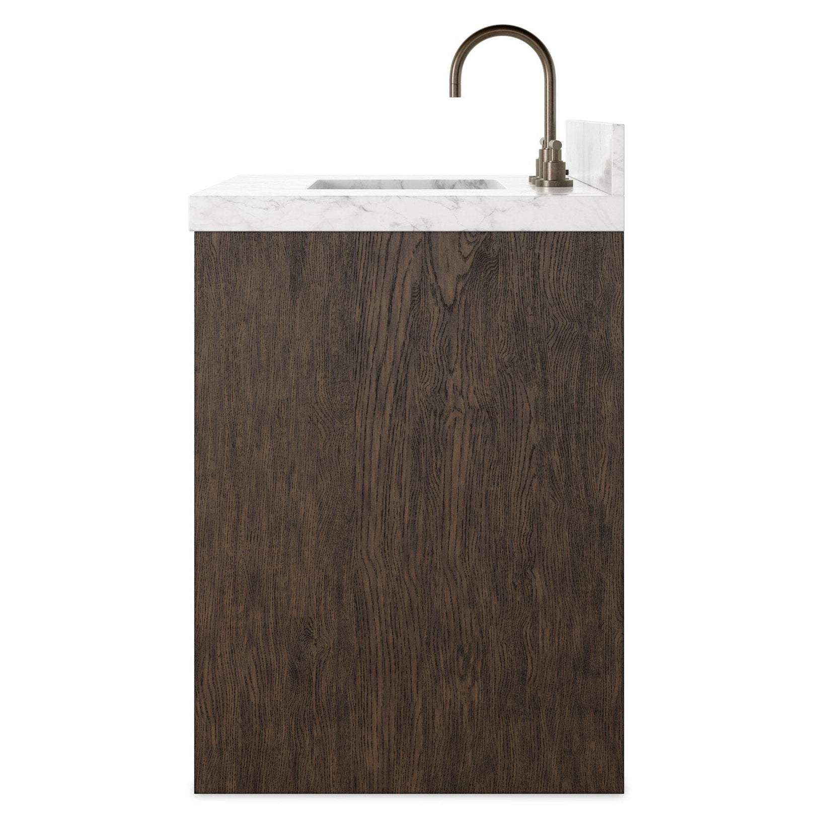 Four Hands Anthem Satin Espresso Oak Single Vanity side view