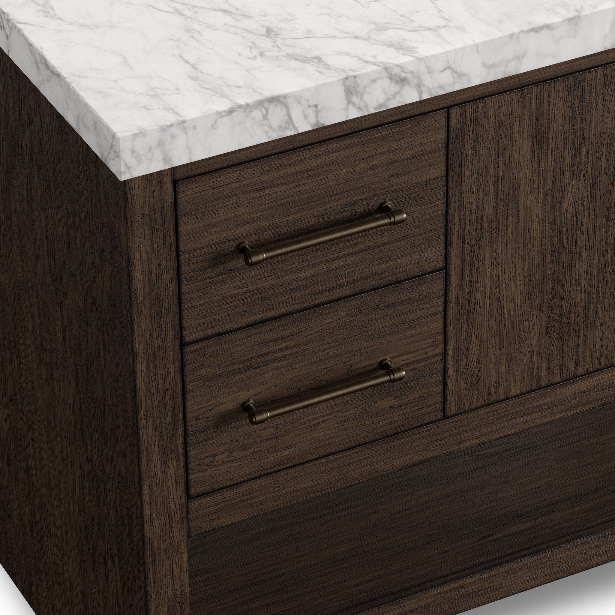 Four Hands Anthem Satin Espresso Oak Single Wide Vanity - detail 1