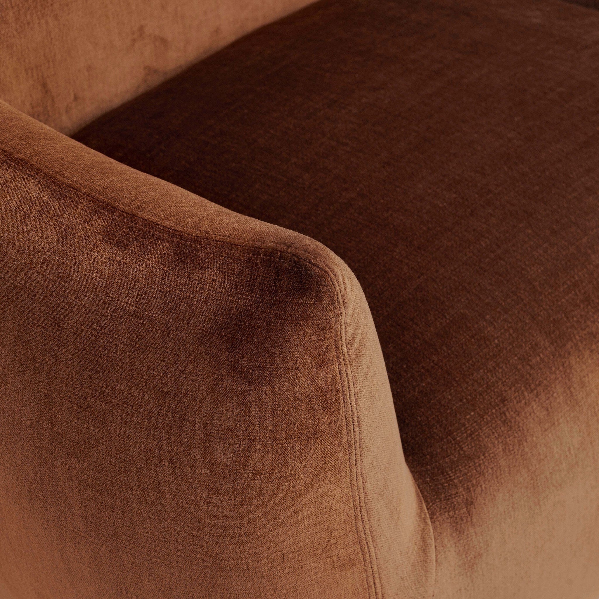 Four Hands Margot Altair Sienna Swivel Chair material close-up