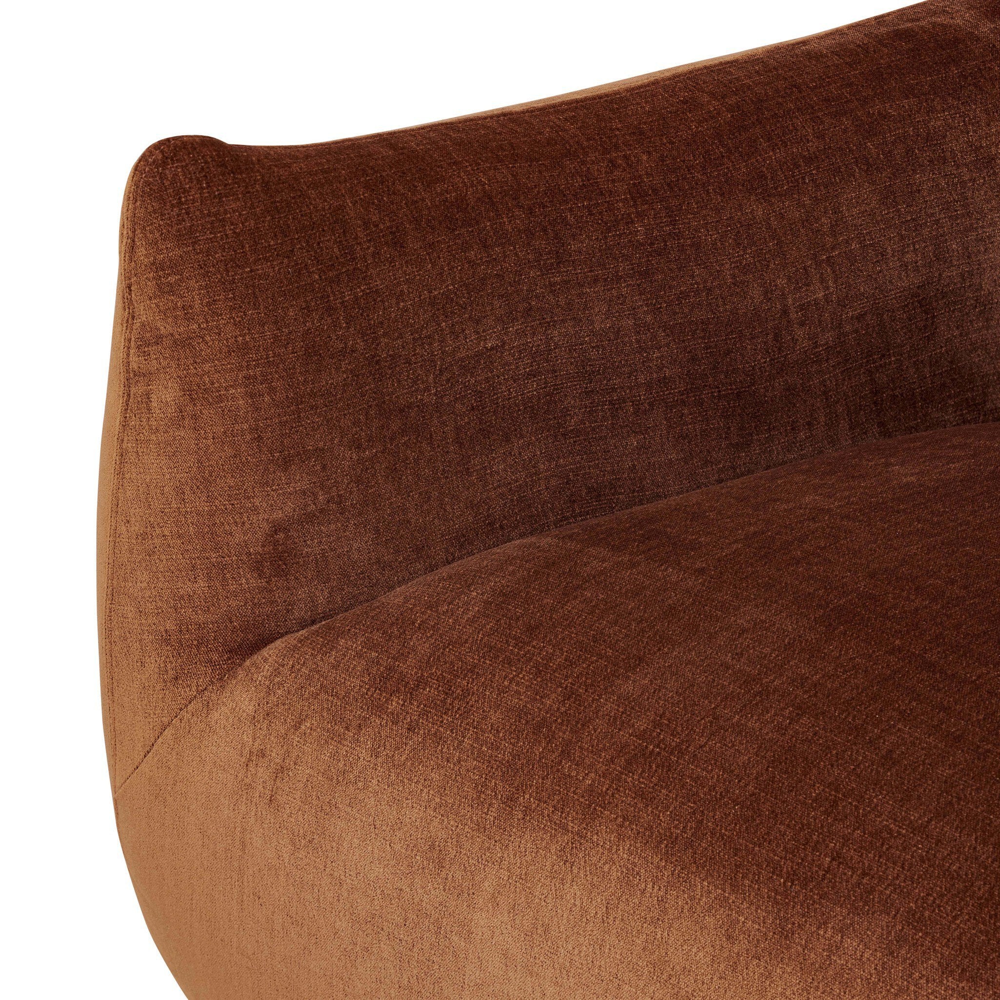 Four Hands Margot Altair Sienna Swivel Chair construction close-up