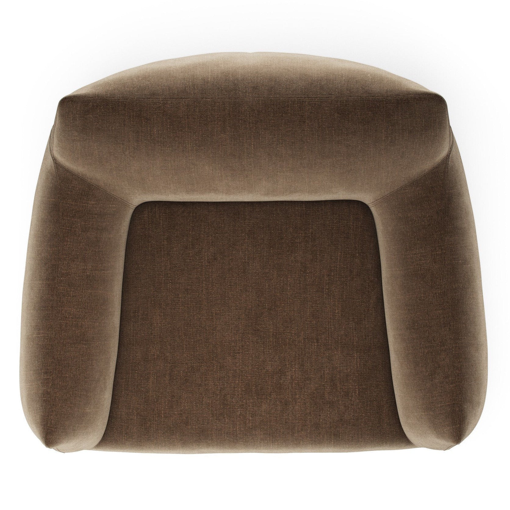 Four Hands Margot Altair Mushroom Swivel Chair top-down view