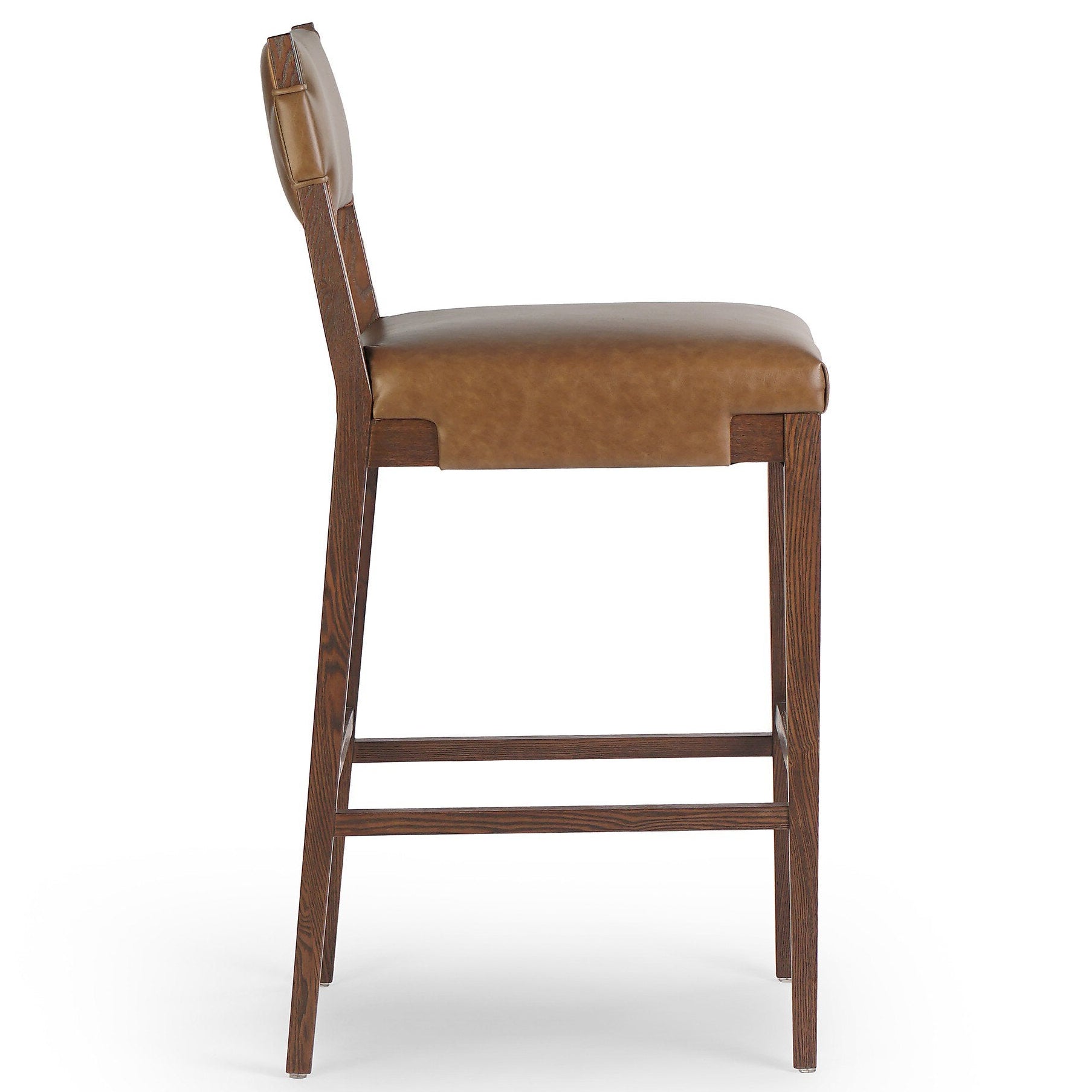 Four Hands Tamari Sonoma Chestnut Bar Stool side view