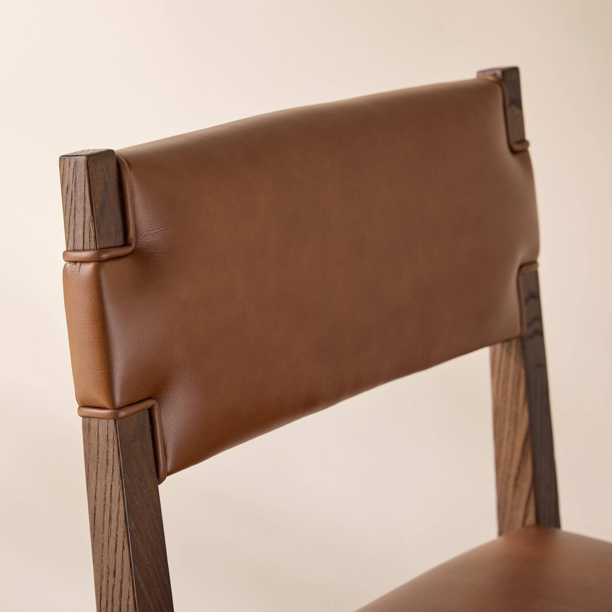 Four Hands Tamari Sonoma Chestnut Counter Stool texture close-up