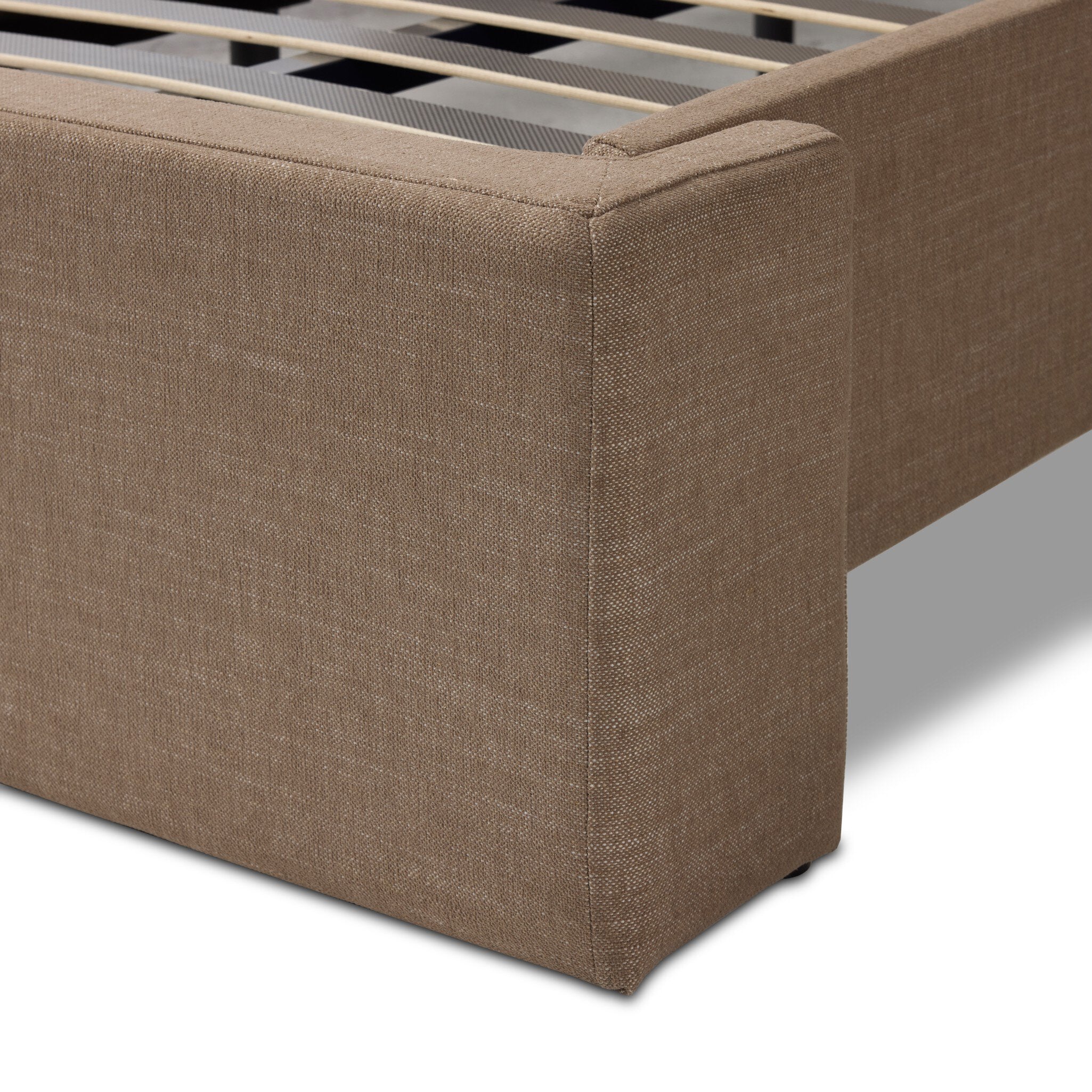 Four Hands Sophia Crypton Nomad Taupe Bed detail view