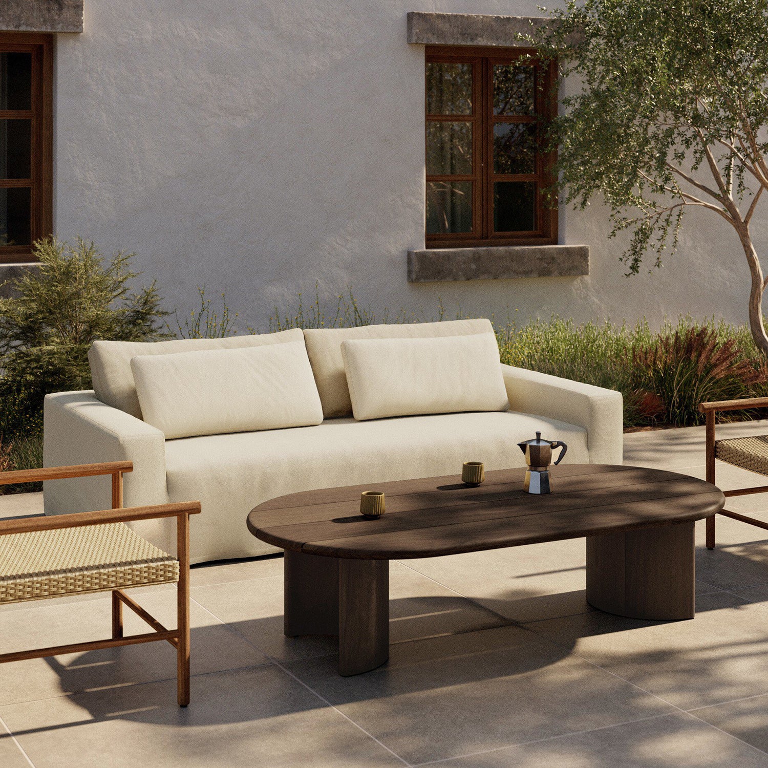 Four Hands Ostend Outdoor Slipcover Sofa - Final Sale