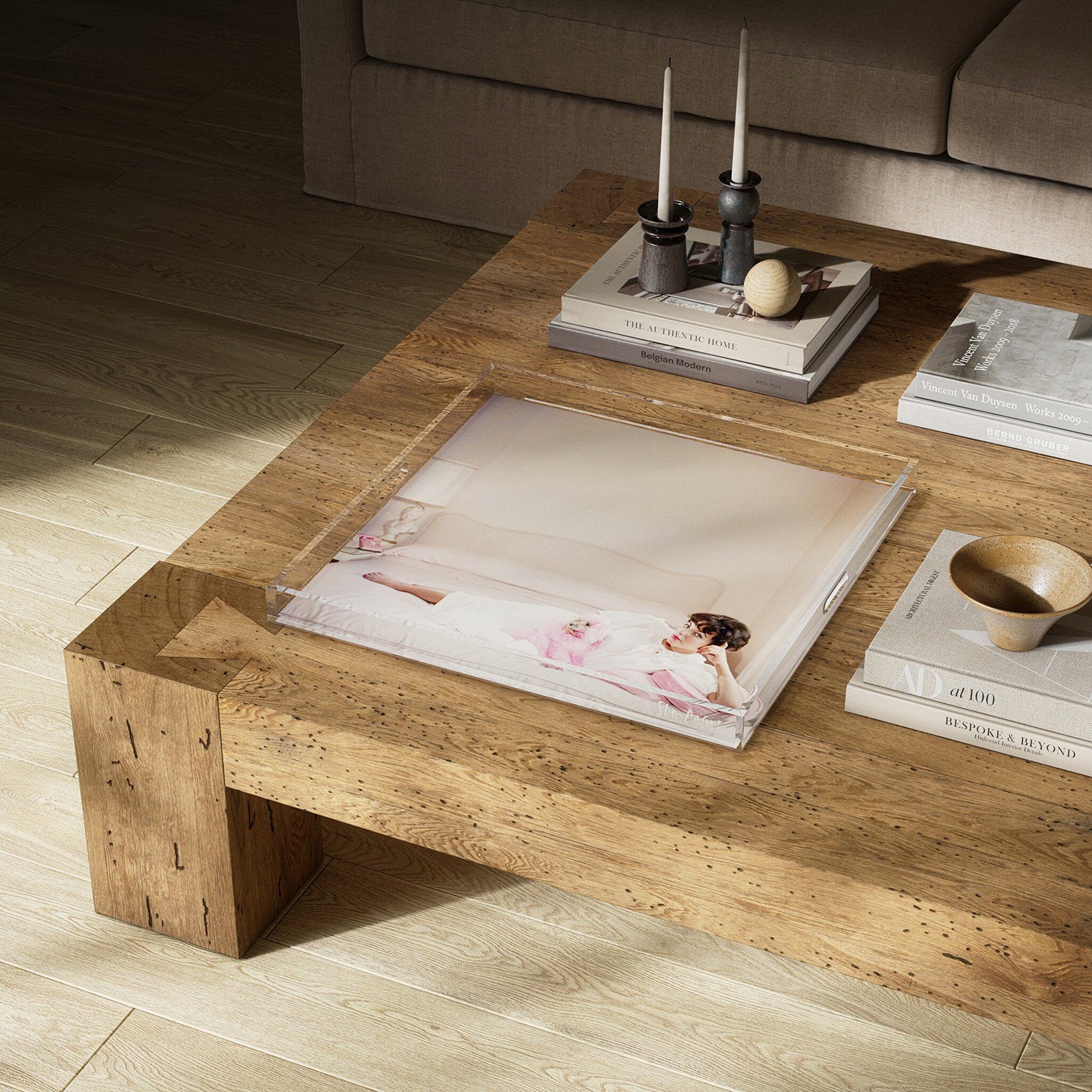 Four Hands x Slim Aarons Joan Collins Relaxes Tray