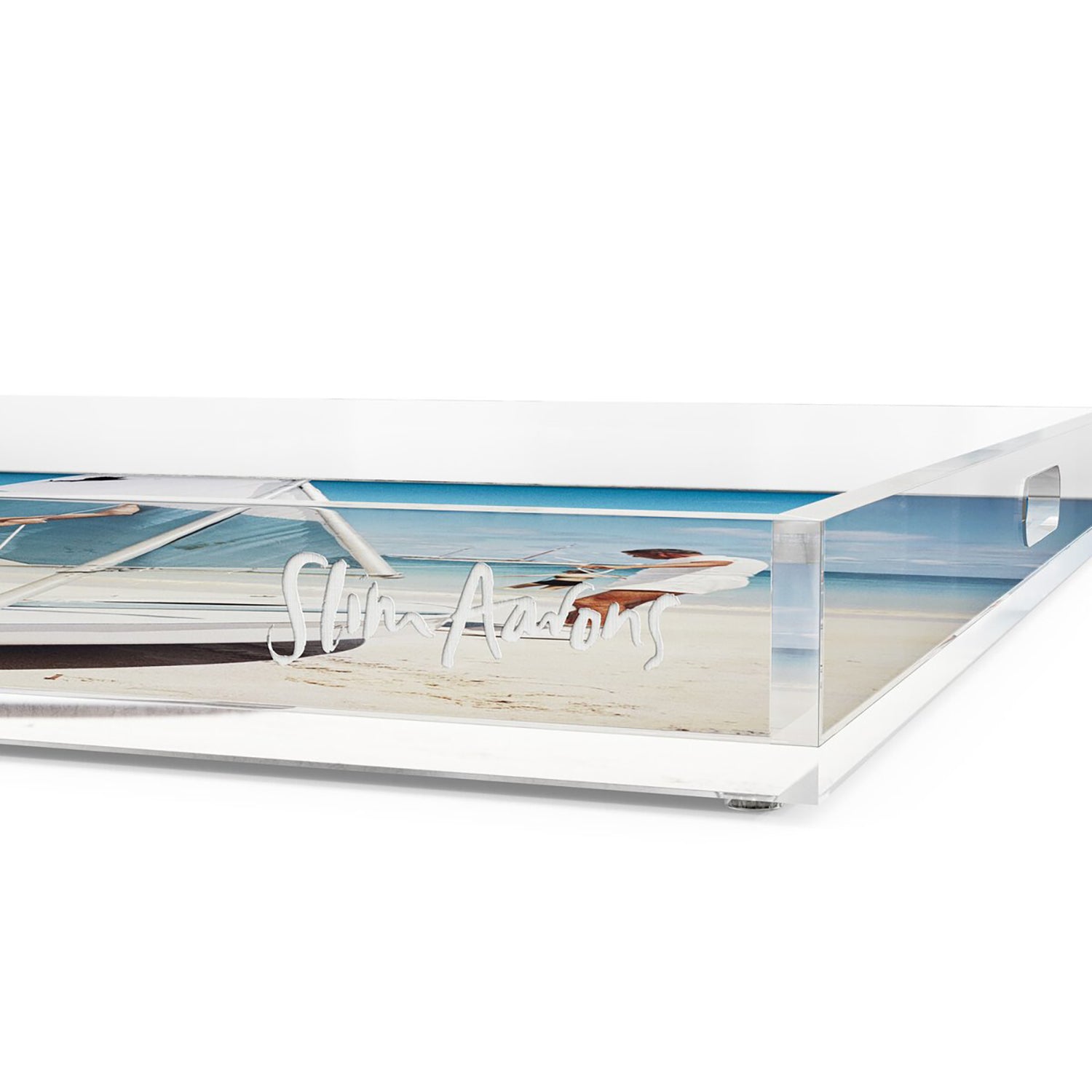 Four Hands x Slim Aarons Boating In Antigua Tray